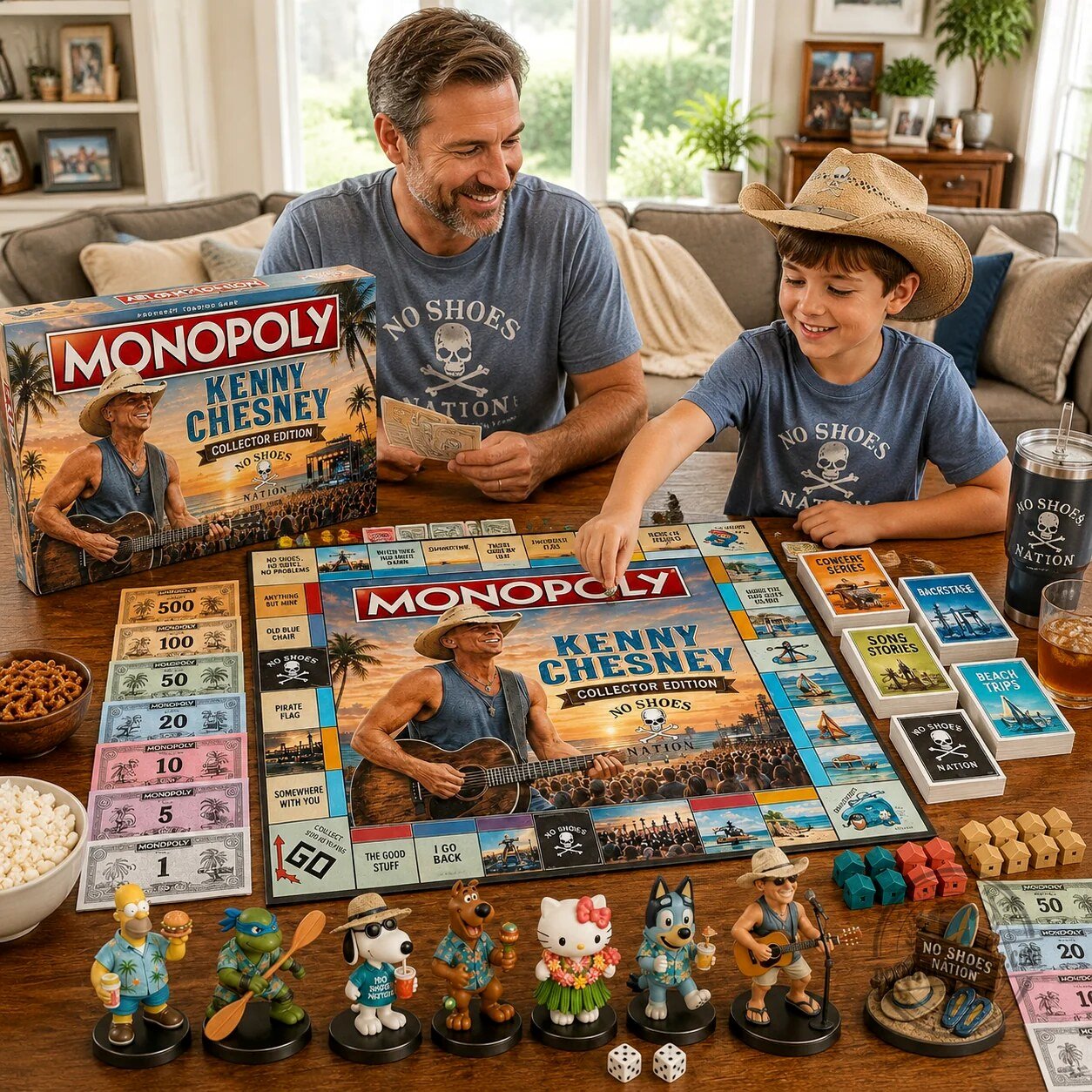 Kenny Chesney No Shoes Nation Collector's Edition Monopoly Board Game 5 Kenny Chesney No Shoes Nation Collector