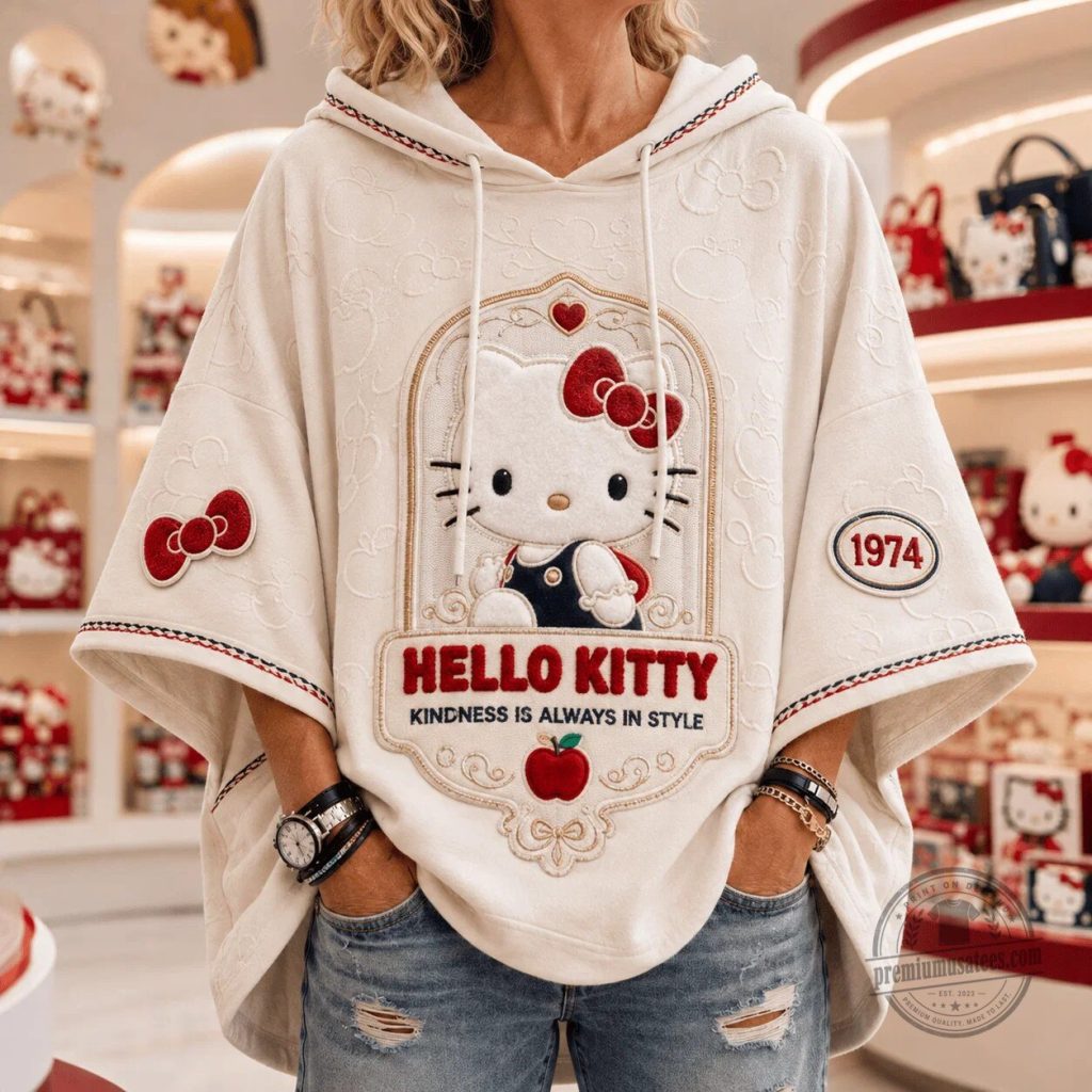 embroidered-short-sleeve-hoodie-featuring-hello-kitty-s-kindness-is-always-in-style-featured Embroidered Short Sleeve Hoodie Featuring Hello Kitty's Kindness Is Always In Style