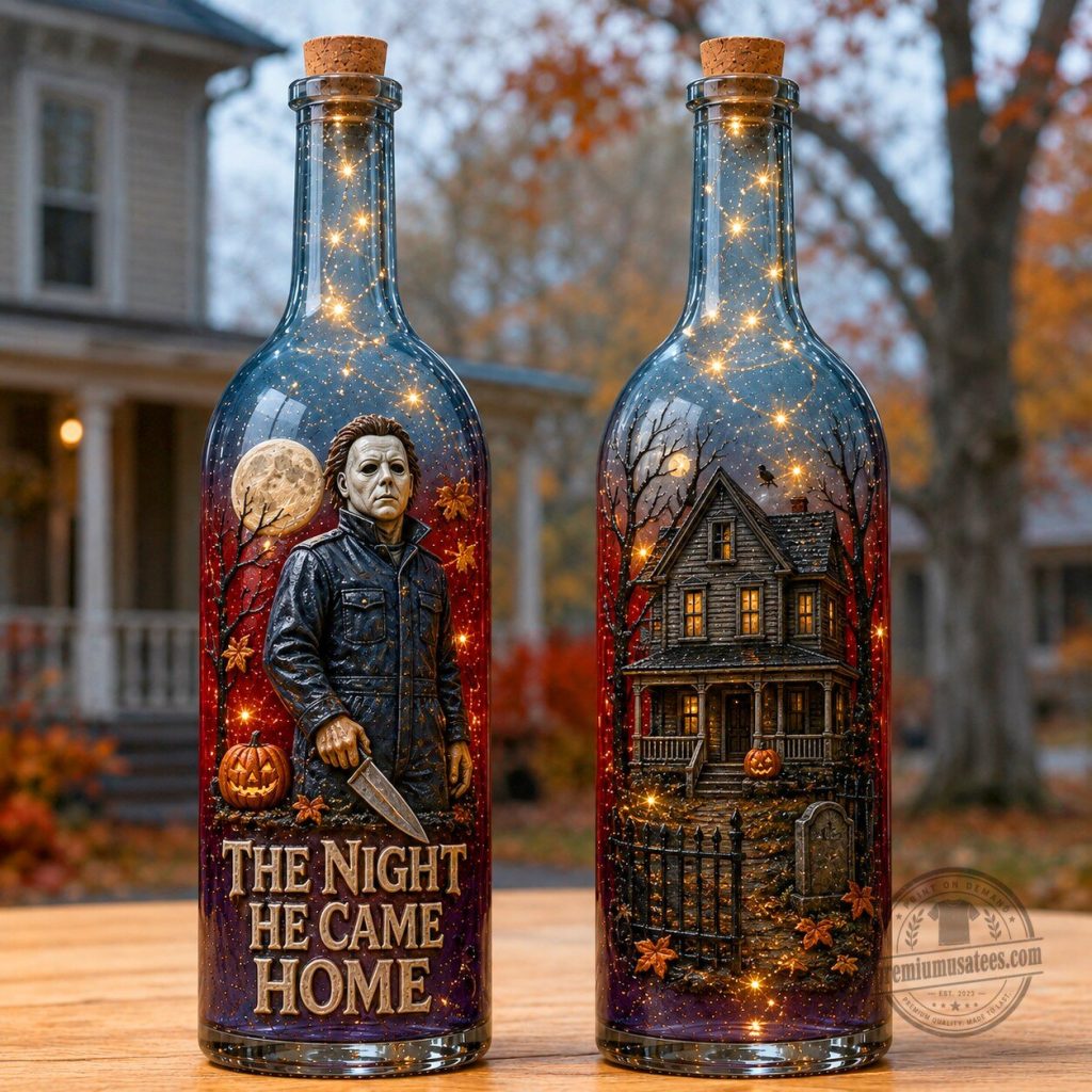 Michael Myers Halloween The Night He Came Home Lighted Bottle Lamp Michael Myers Halloween The Night He Came Home Lighted Bottle Lamp
