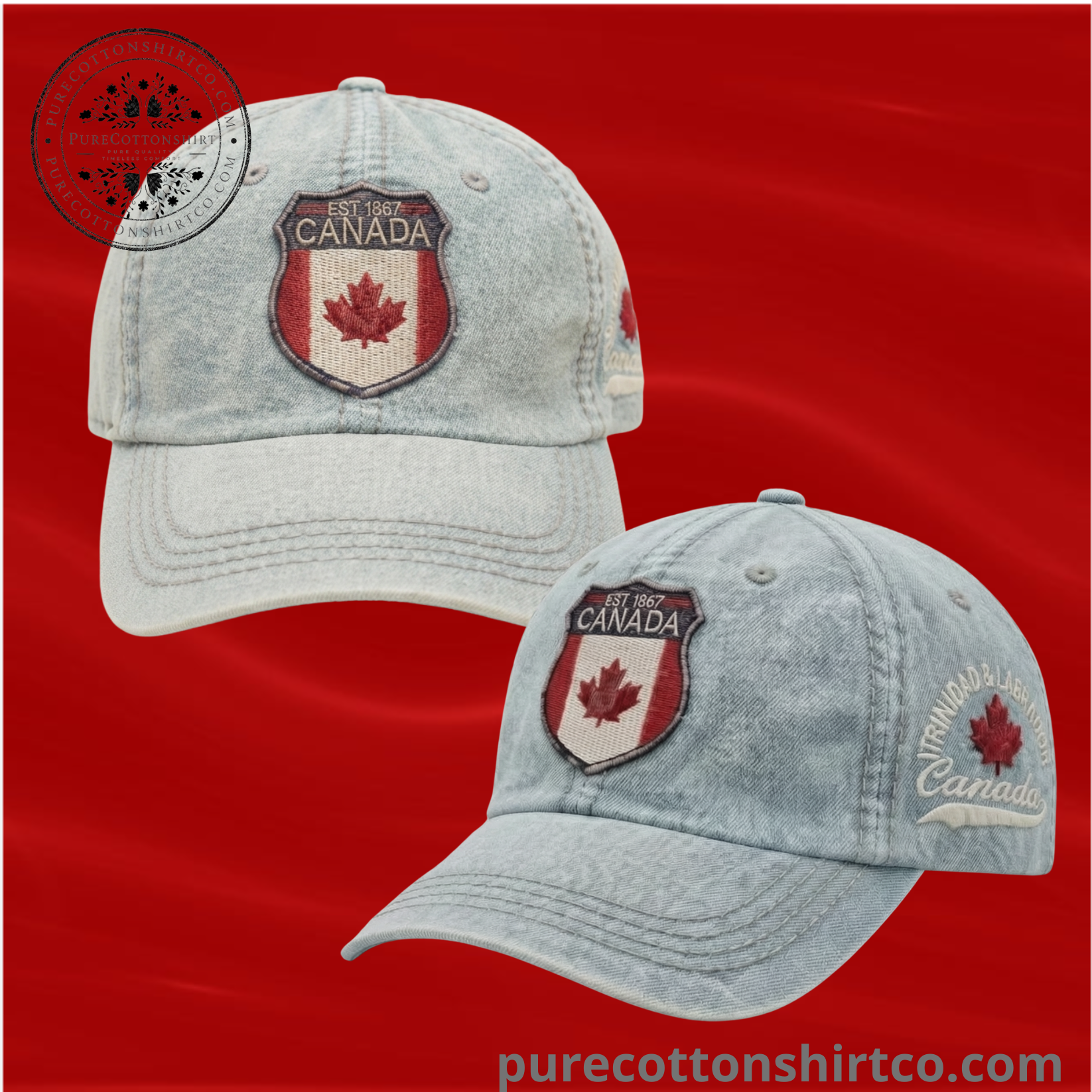 9 BTS V Canada Flag Vintage Cap – BTS WORLD TOUR ‘ARIRANG’ IN TORONTO — image 3