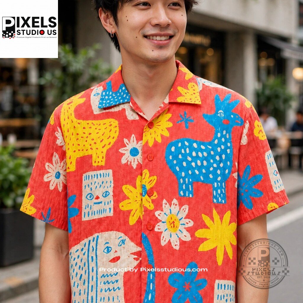Erling Haaland x Casablanca Animal Llama Print Hawaiian Shirt 7 Erling Haaland x Casablanca Animal Llama Print Hawaiian Shirt 3D shirt or sports jersey with all-over print design