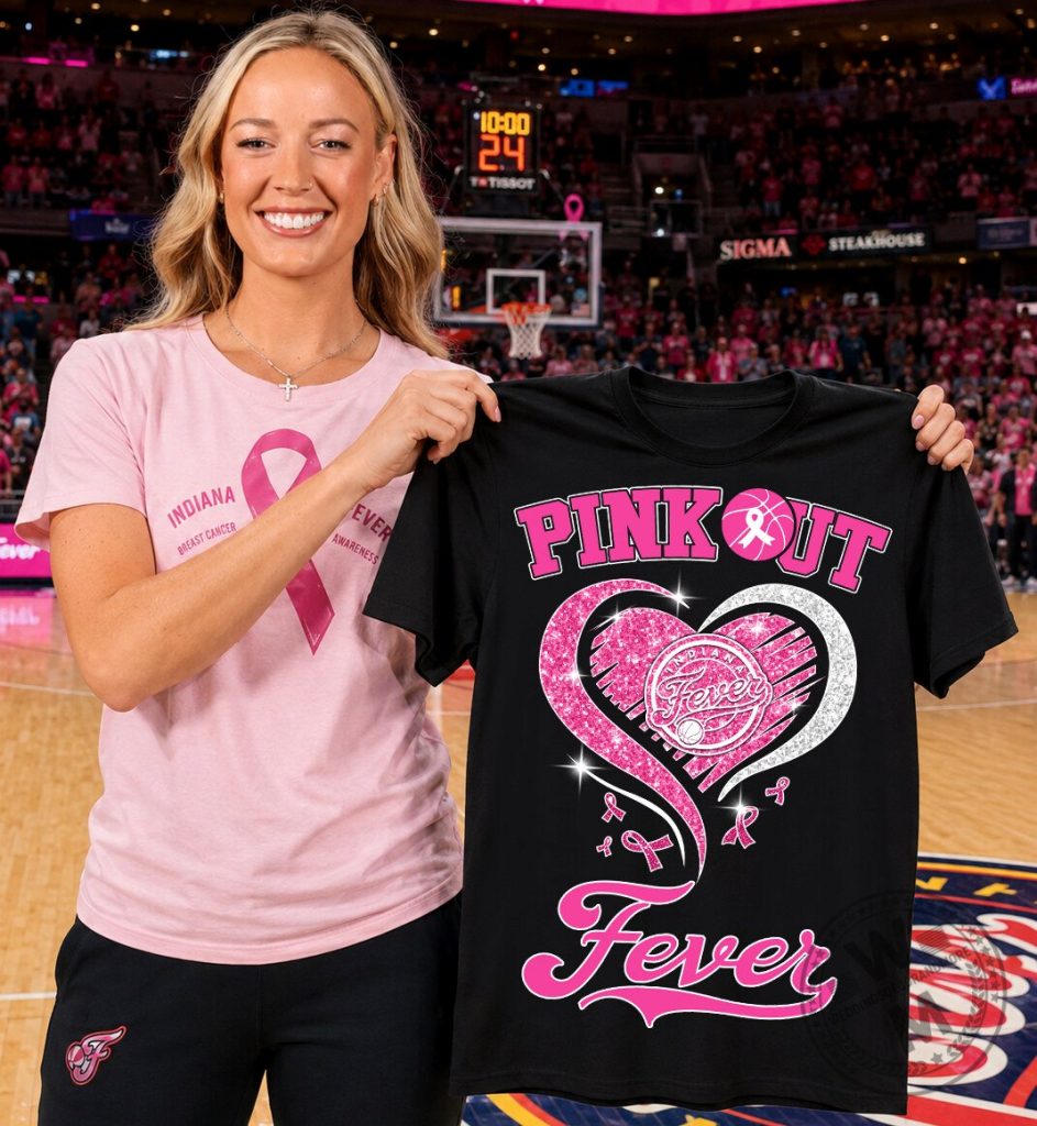 Indiana Fever Pink Out Breast Cancer Awareness Basketball T-Shirt