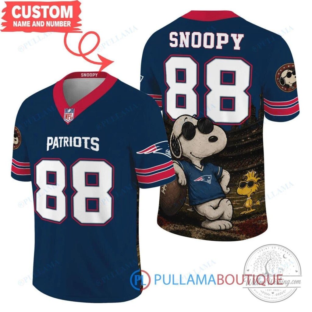 New England Patriots Snoopy Joe Cool Number 88 Football Jersey New England Patriots Snoopy Joe Cool Number 88 Football Jersey
