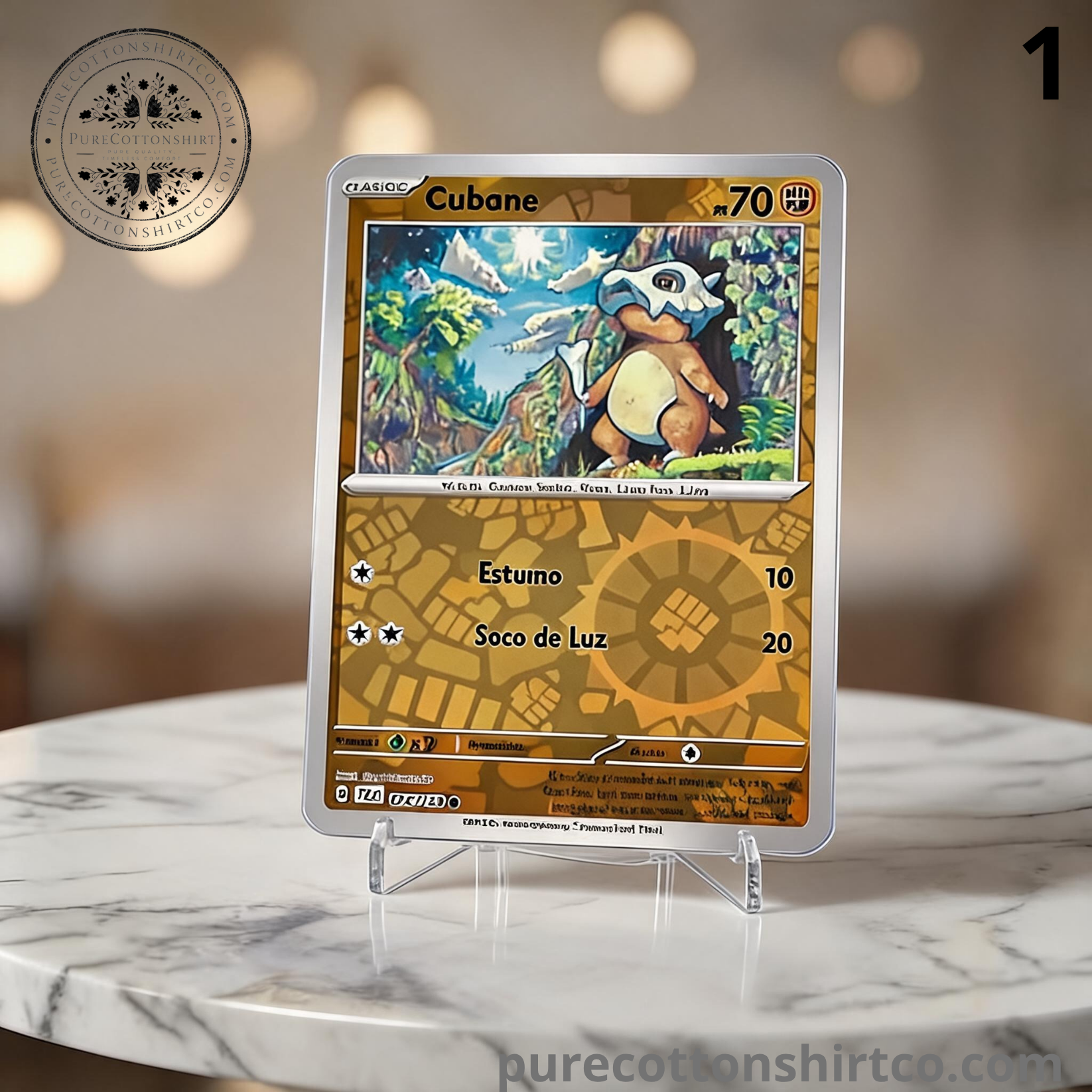 J-HOPE BTS Pokémon TCG Metal Cards Option of your favorite Cubone - from Namjoon (BTS RM)