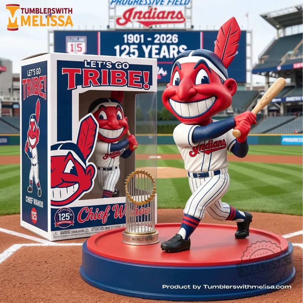 Chief Wahoo Cleveland Indians 125th Anniversary Funko Pop Figures Doll 1 Chief Wahoo Cleveland Indians 125th Anniversary Funko Pop Figures Doll premium quality collectible or lifestyle product for everyday use