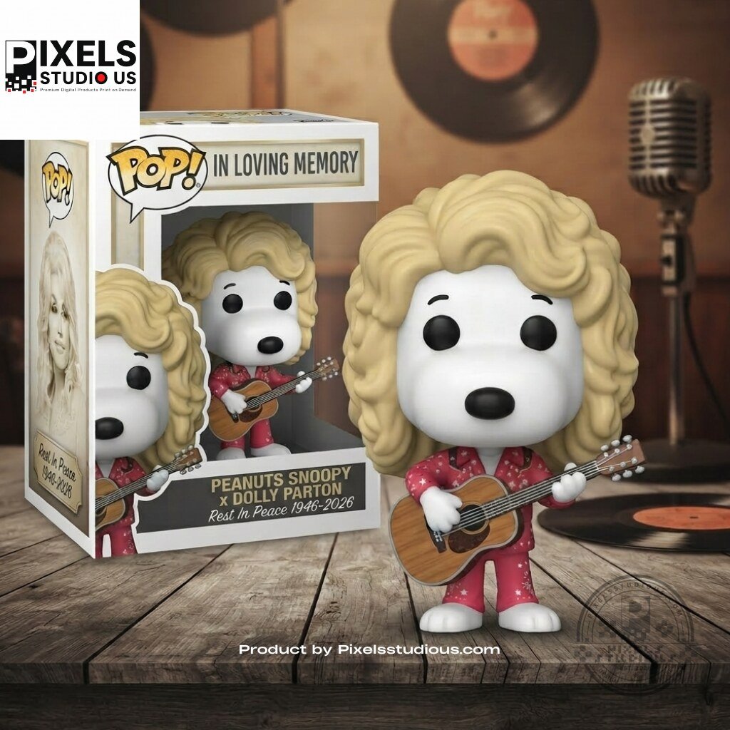 Peanuts Snoopy x Dolly Parton Rest In Peace 1946-2026 Funko Pop Figures Snoopy x Dolly Parton 1946-2026 Funko Pop Tribute Figure – image 2 of 3