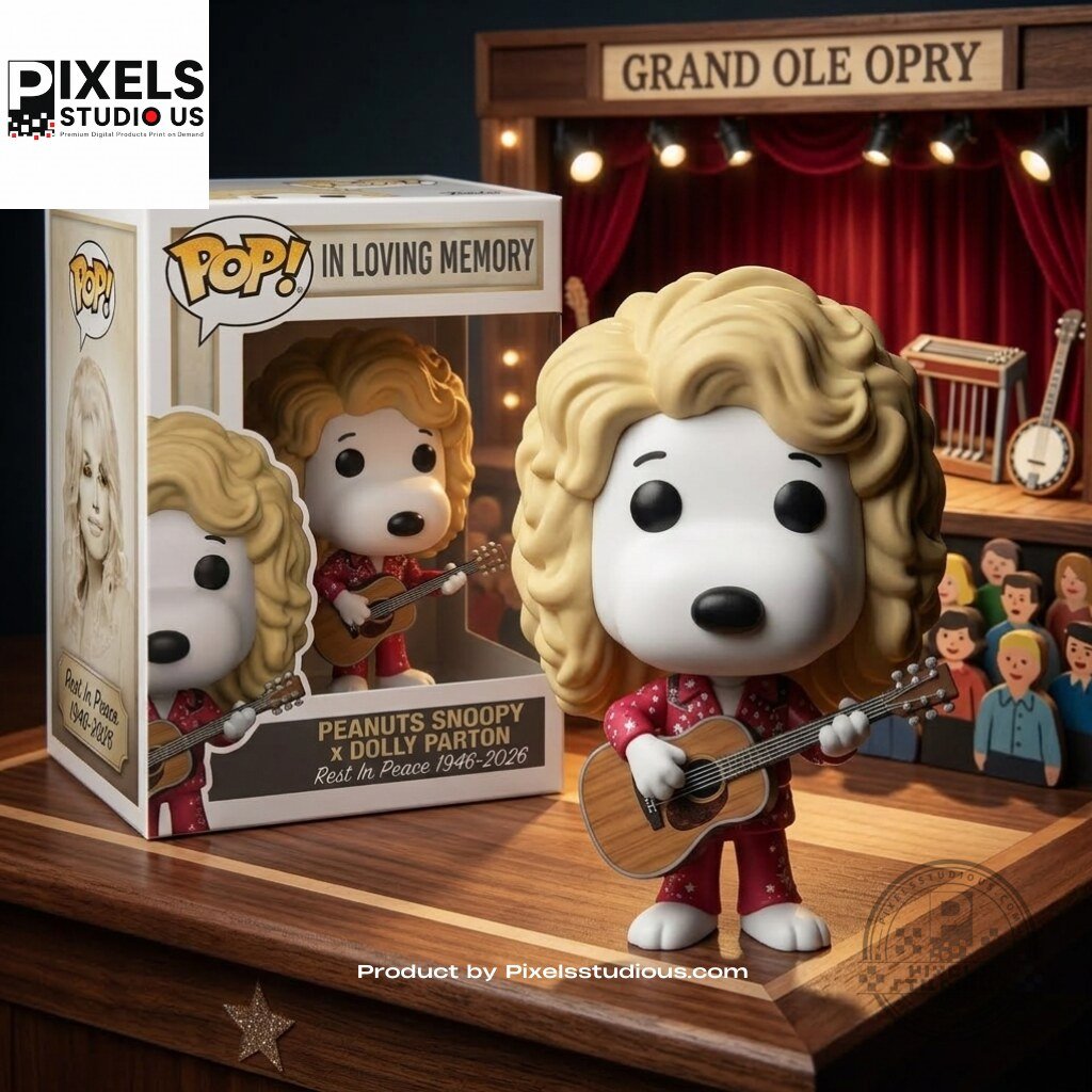 Peanuts Snoopy x Dolly Parton Rest In Peace 1946-2026 Funko Pop Figures Snoopy x Dolly Parton 1946-2026 Funko Pop Tribute Figure – image 3 of 3