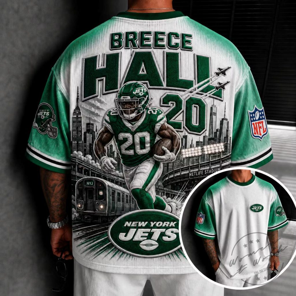 Breece Hall New York Jets Football Team Sports Fan T-Shirt Breece Hall New York Jets Football Team Sports Fan T-Shirt