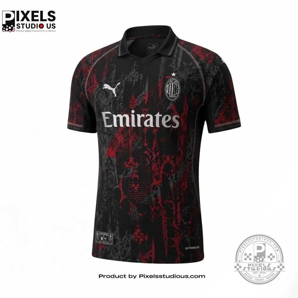 Puma x AC Milan x Chrome Hearts The Diavolo Concept Jersey