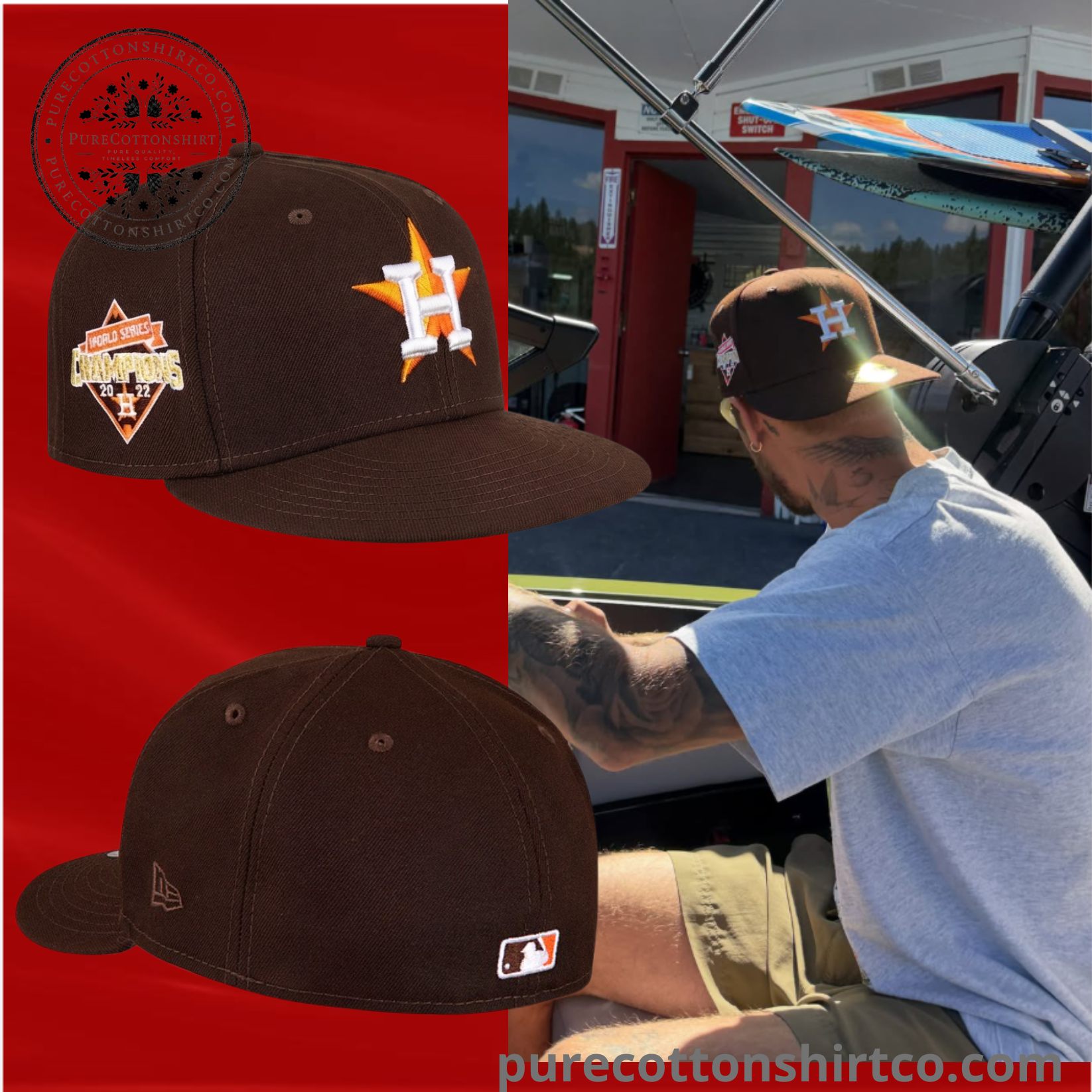 Justin Bieber New Era Houston Astros 59FIFTY Cap Hat