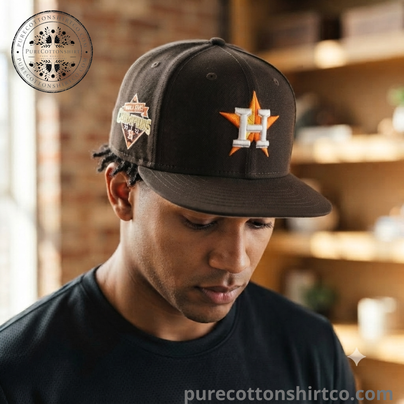 3 Justin Bieber New Era Houston Astros 59FIFTY Cap Hat — image 3