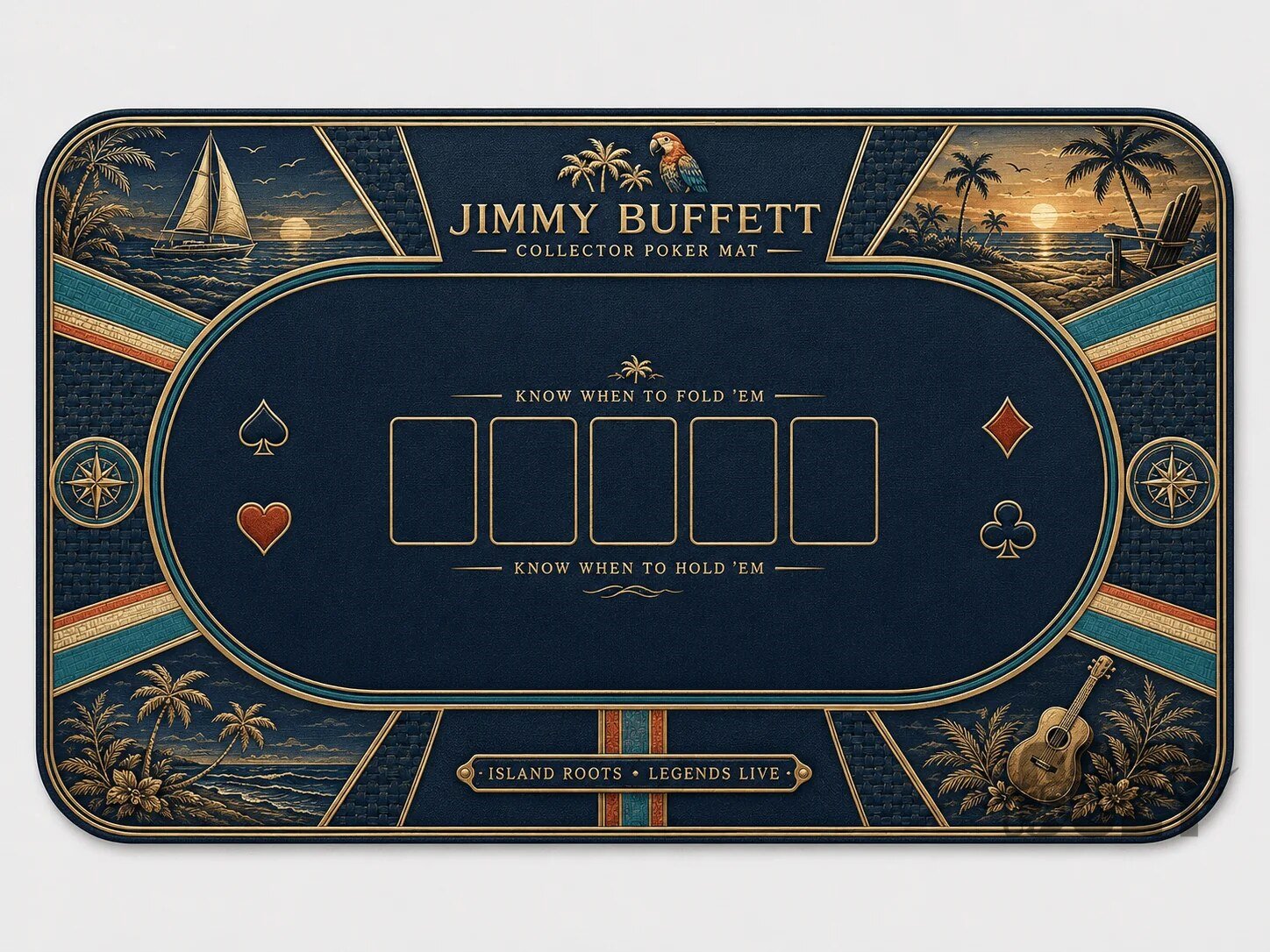 Jimmy Buffett Collector's Edition 300-Piece All-in-One Poker Set 3 Jimmy Buffett Collector