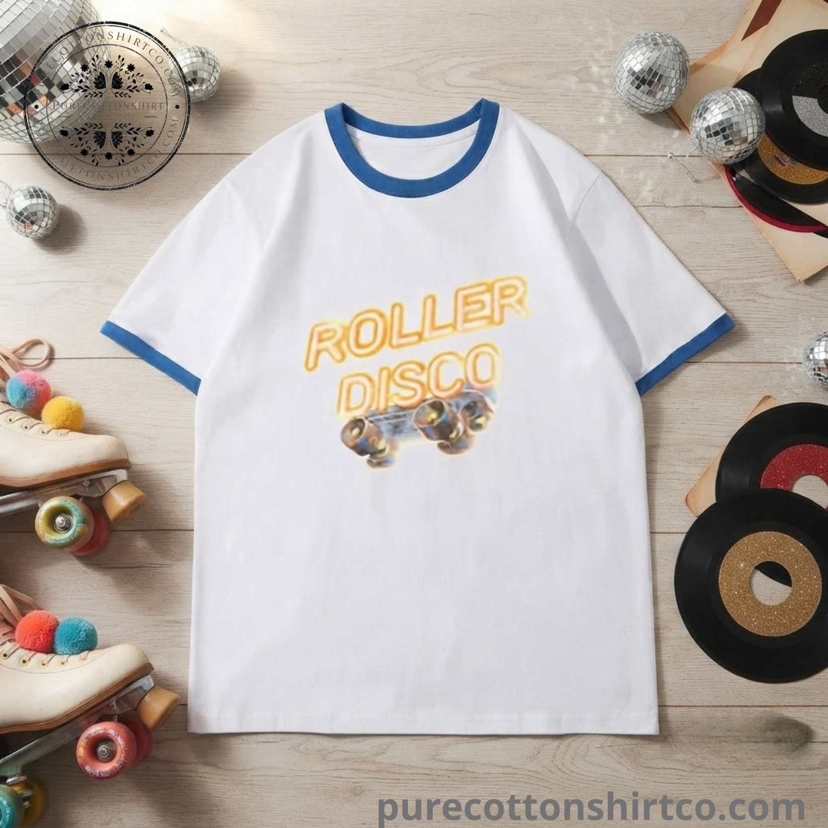 6 James Cortis Roller Disco Ringer Tee — image 3