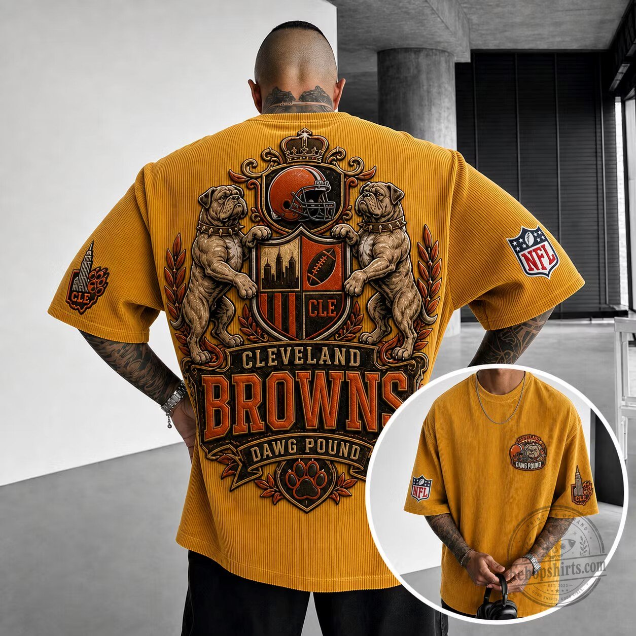 Cleveland Browns Dawg Pound Football Team Short-Sleeve T-Shirt