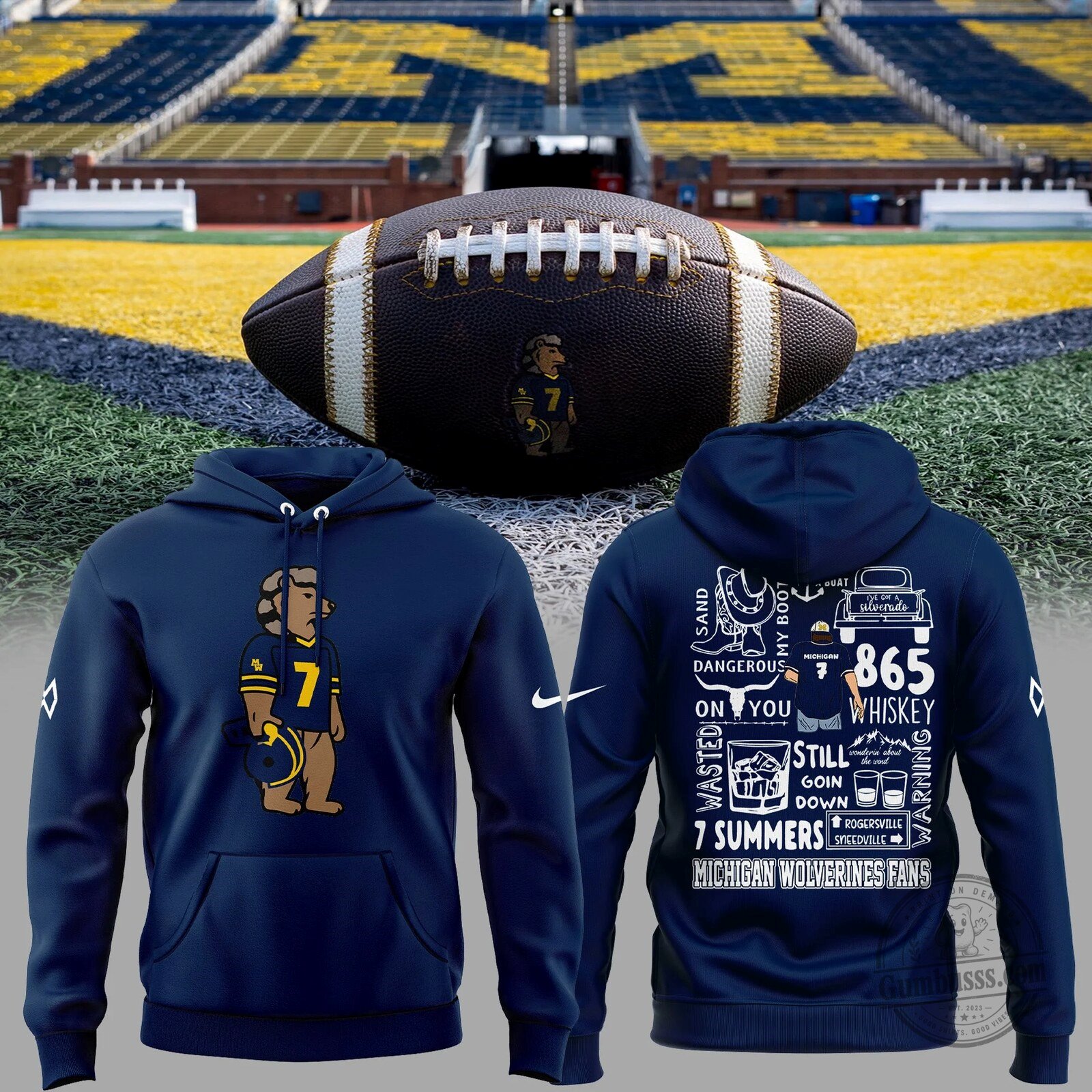 Michigan Wolverines Football Morgan Wallen Dangerous Hoodie
