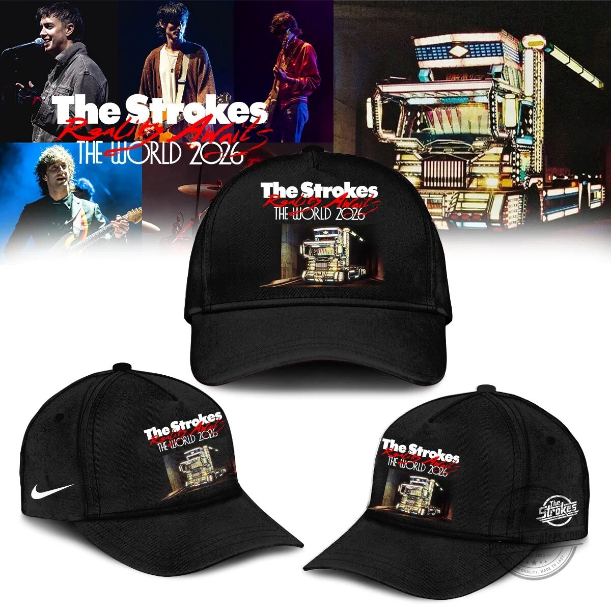 The Strokes Reality Awaits World Tour 2026 Signature Zip Hoodie 3 The Strokes Reality Awaits World Tour 2026 Signature Zip Hoodie