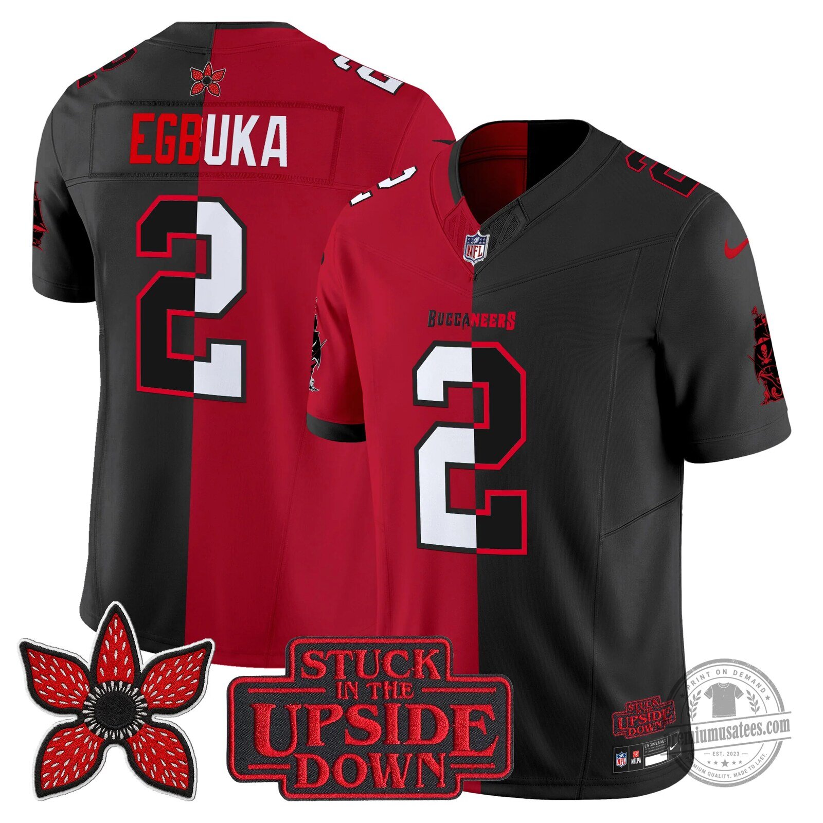 Tampa Bay Buccaneers Marvin Harrison Jr. Upside Down Edition Football Jersey