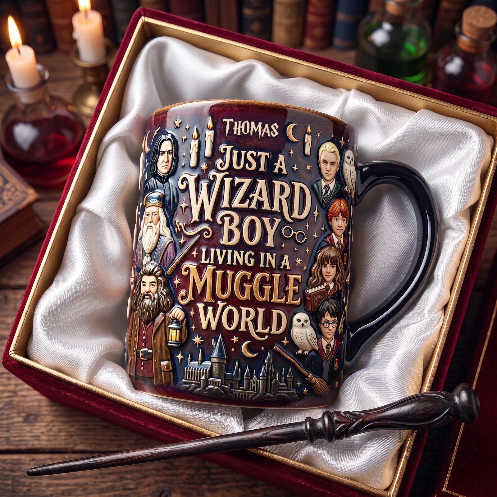 Harry Potter Coffee Lovers Mug, Just a Wizard Girl Living in a Muggle World 5 Harry Potter Coffee Lovers Mug, Just a Wizard Girl Living in a Muggle World