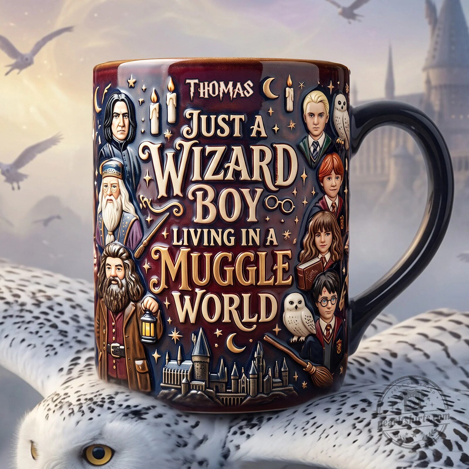 Harry Potter Coffee Lovers Mug, Just a Wizard Girl Living in a Muggle World 6 Harry Potter Coffee Lovers Mug, Just a Wizard Girl Living in a Muggle World
