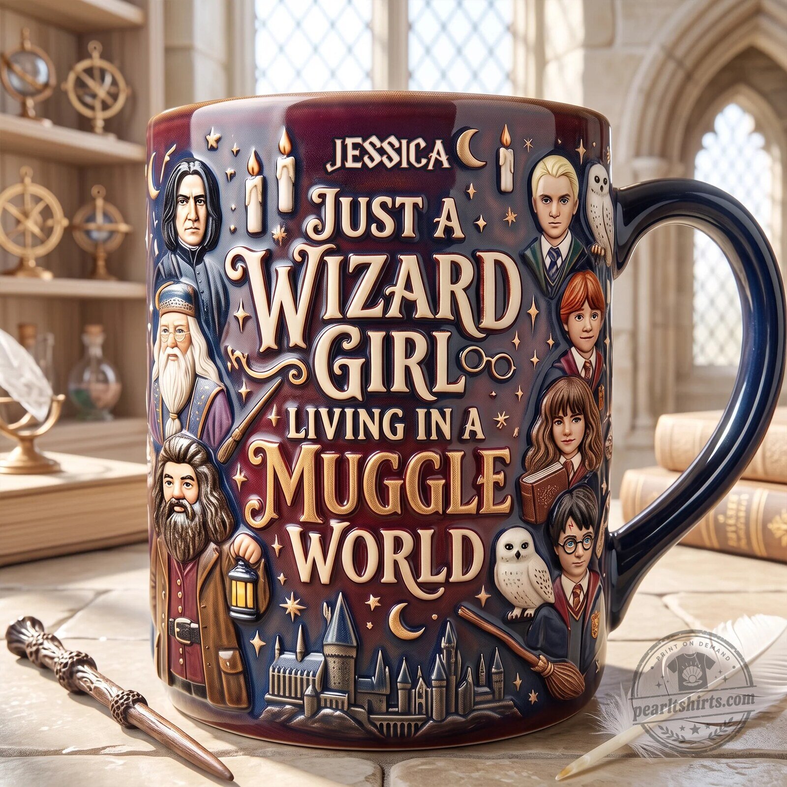 Harry Potter Coffee Lovers Mug, Just a Wizard Girl Living in a Muggle World 7 Harry Potter Coffee Lovers Mug, Just a Wizard Girl Living in a Muggle World