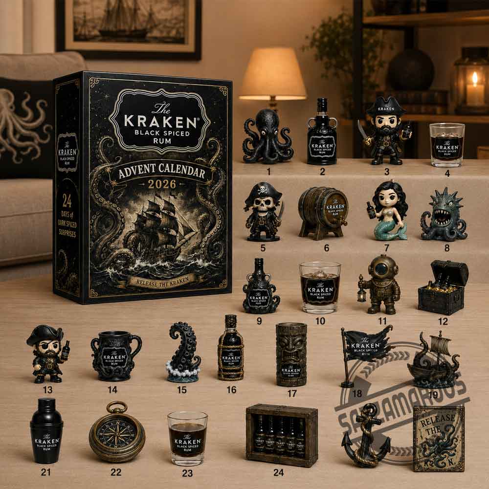 The Kraken Black Spiced Rum Advent Calendar 2026 (2) Kraken Black Spiced Rum 2026 Advent Calendar - Nautical Christmas Decor – image 2 of 2