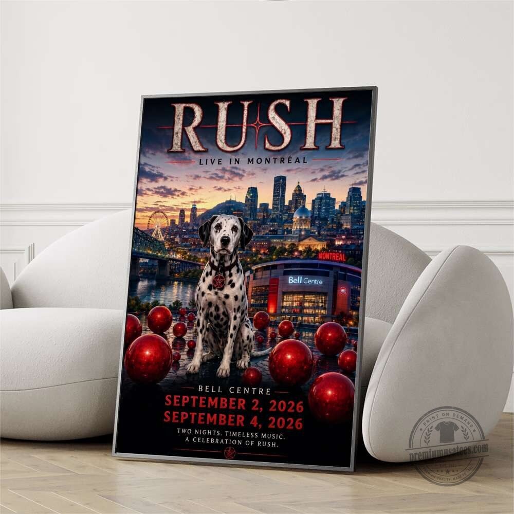 Rush Live in Montreal Bell Centre 2026 Concert Tour Poster 3 Rush Live in Montreal Bell Centre 2026 Concert Tour Poster