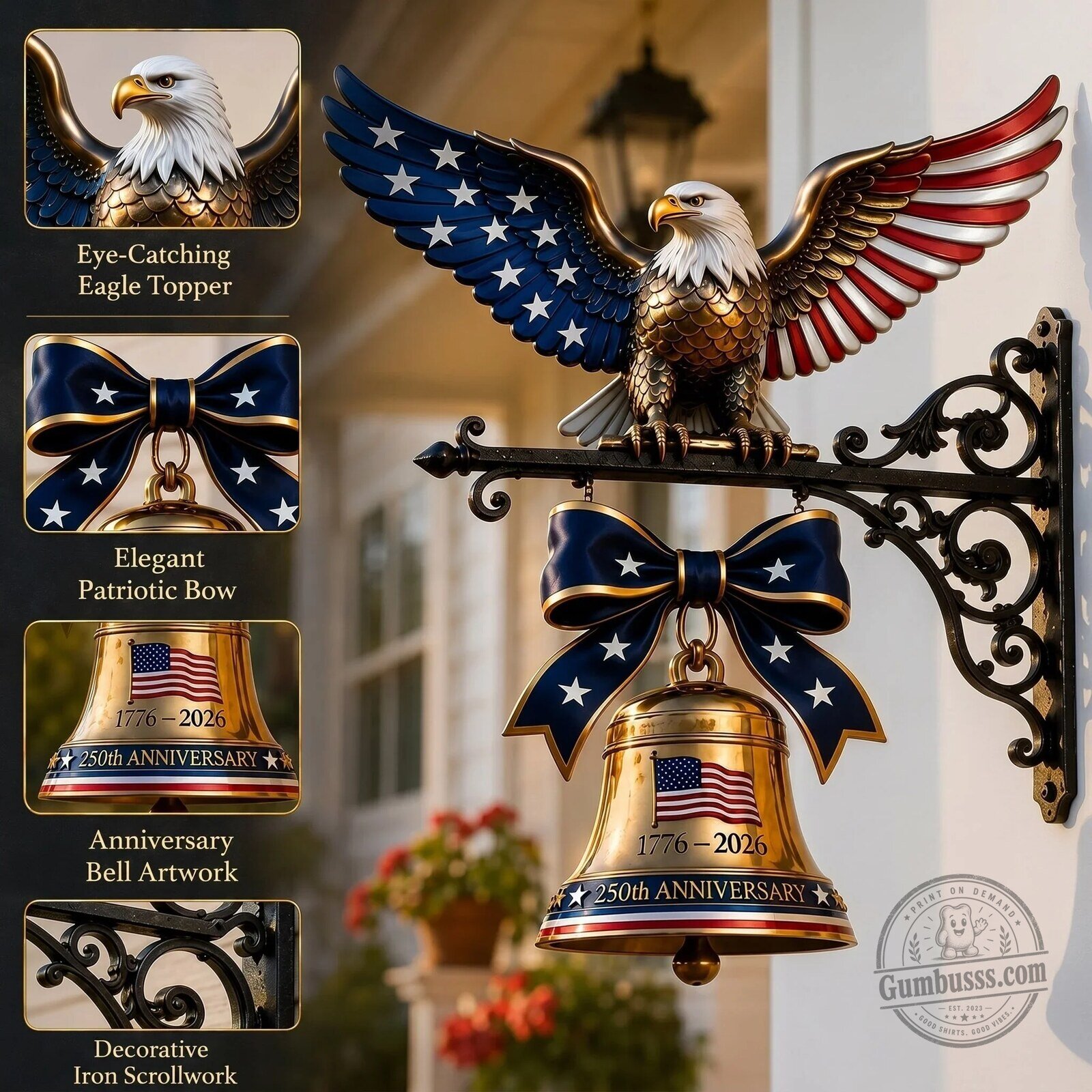 American Eagle Spirit of Liberty 250th Anniversary Commemorative Bell