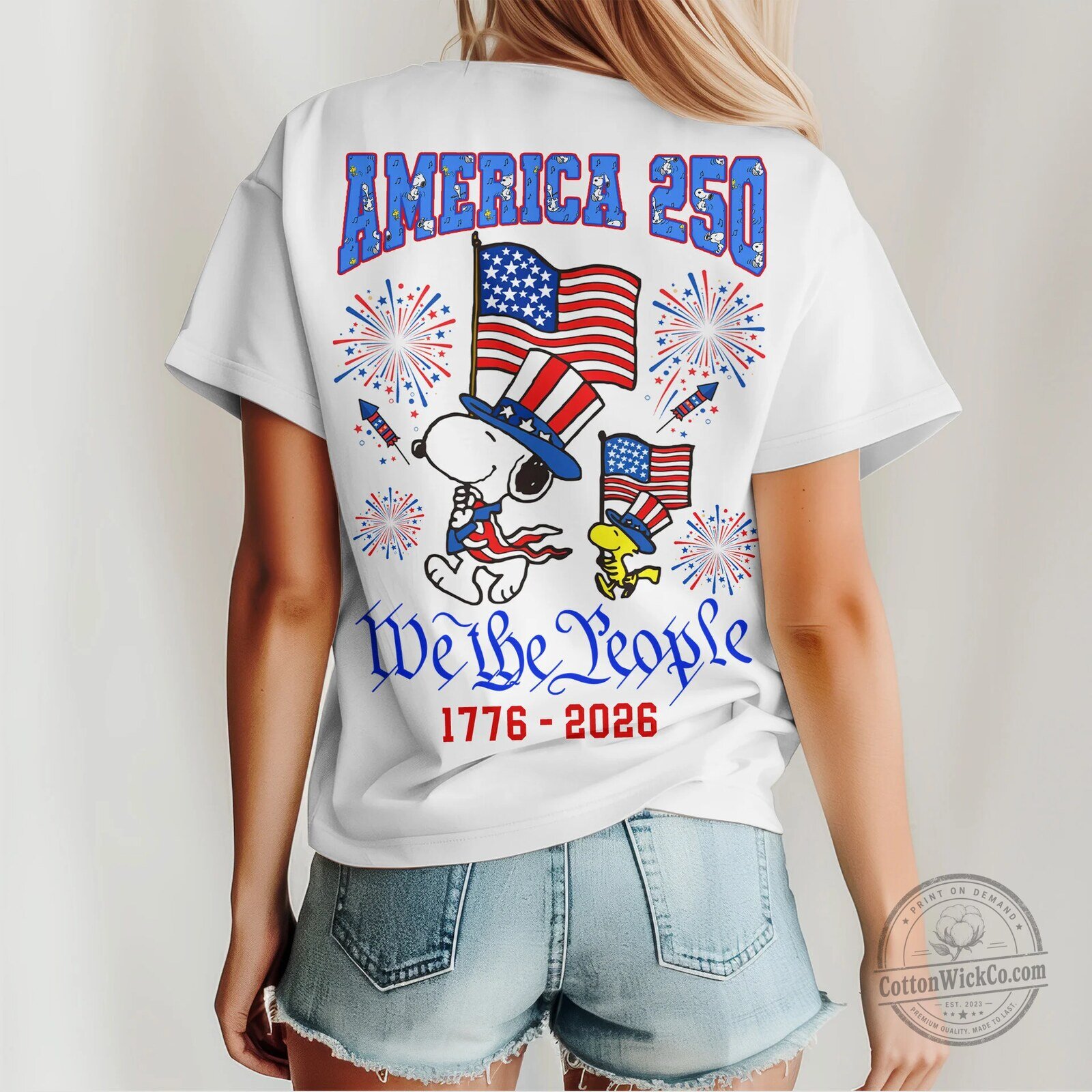 Snoopy Fourth of July America 250 We The People 1776-2026 T-Shirt 5 Snoopy Fourth of July America 250 We The People 1776-2026 T-Shirt