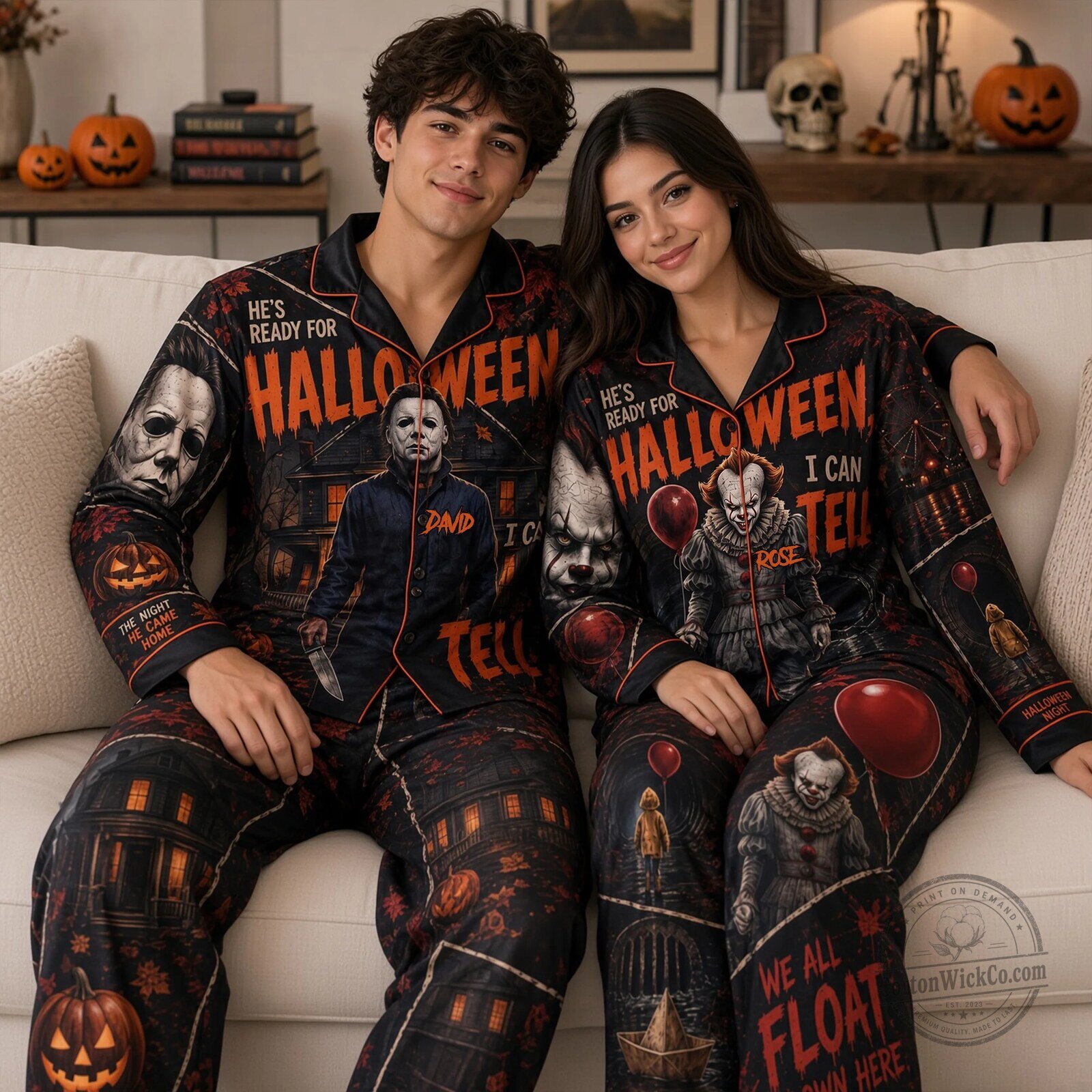 Michael Myers Halloween Horror Movie Pajamas Set 6 Michael Myers Halloween Horror Movie Pajamas Set