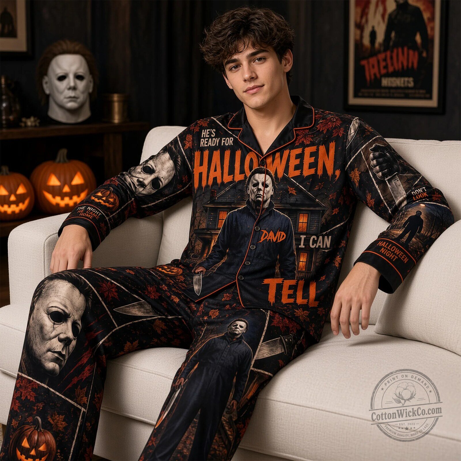 Michael Myers Halloween Horror Movie Pajamas Set 7 Michael Myers Halloween Horror Movie Pajamas Set