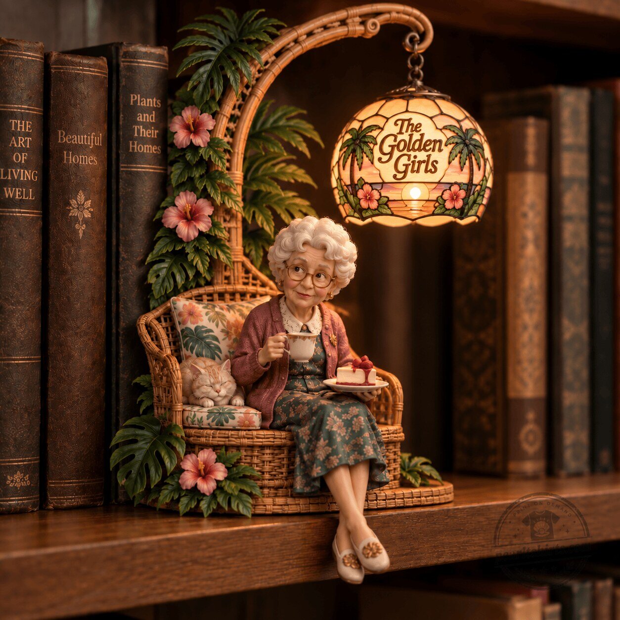 The Golden Girls Sophia Petrillo Bookshelf Figurine Lamp