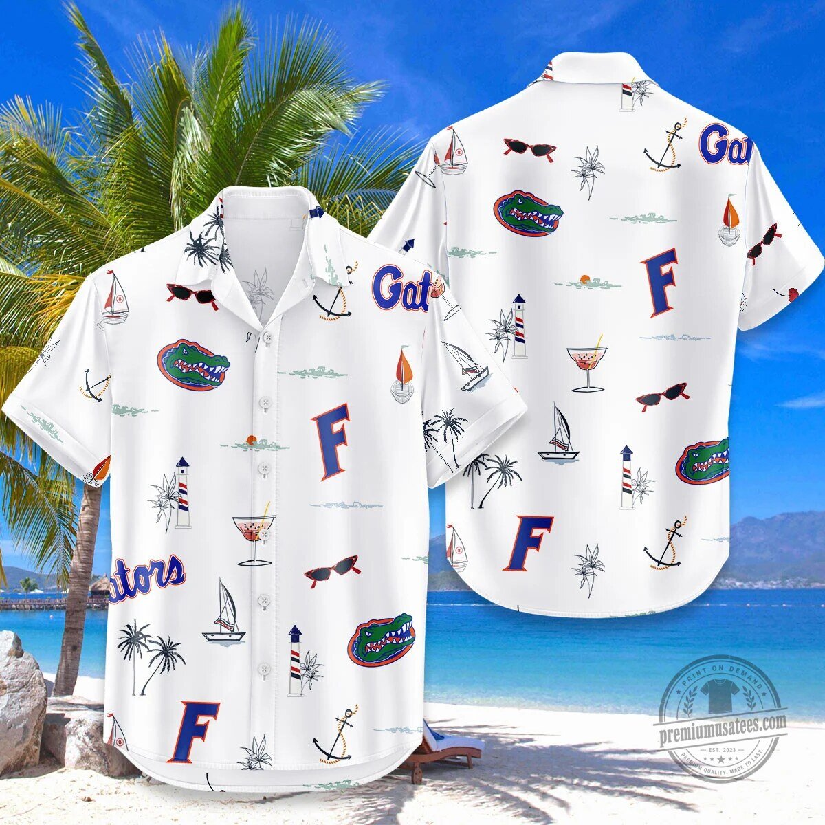 Florida Gators Hawaiian Shirt Summer Beach Vacation Apparel