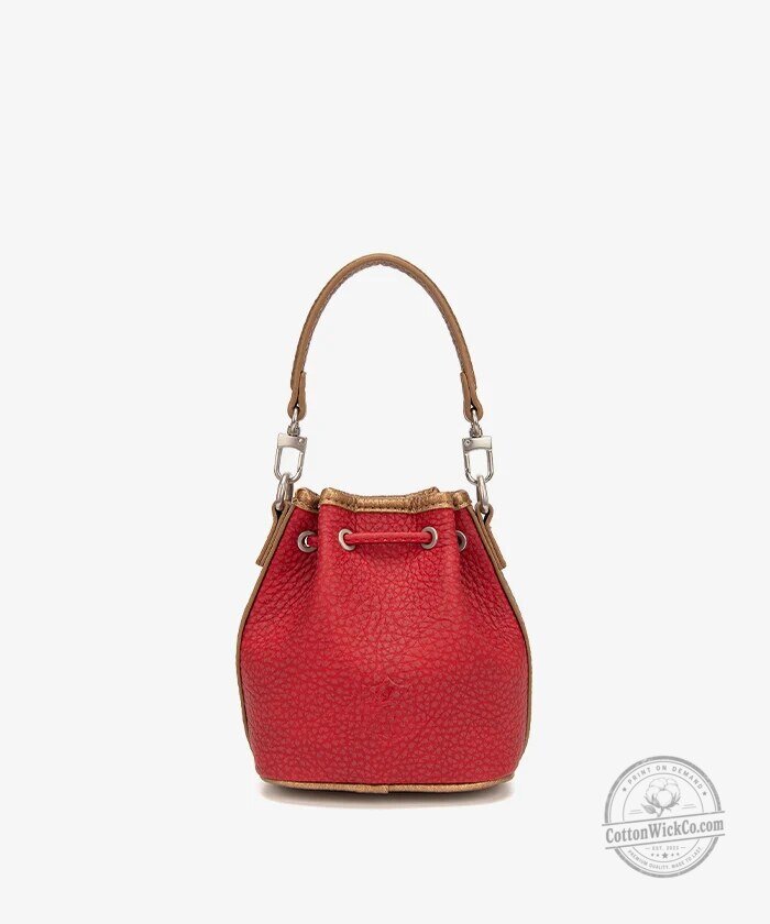 San Francisco 49ers Floral Embossed Red Leather Drawstring Bucket Bag 12 San Francisco 49ers Floral Embossed Red Leather Drawstring Bucket Bag