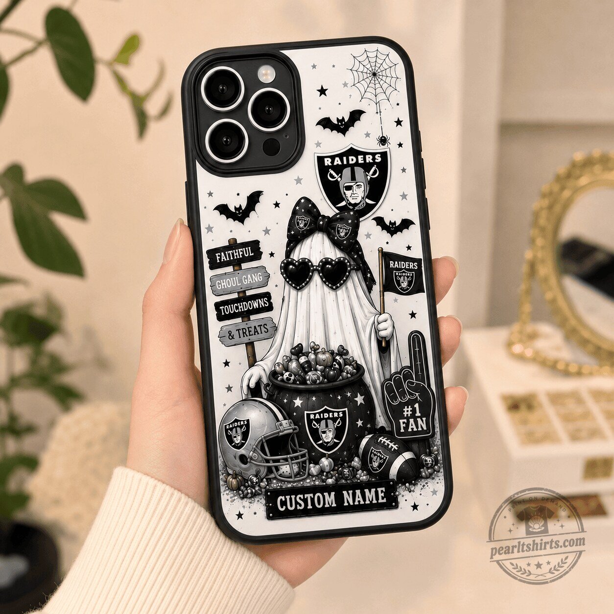 Las Vegas Raiders Halloween Ghoul Gang Football Fan Phone Case