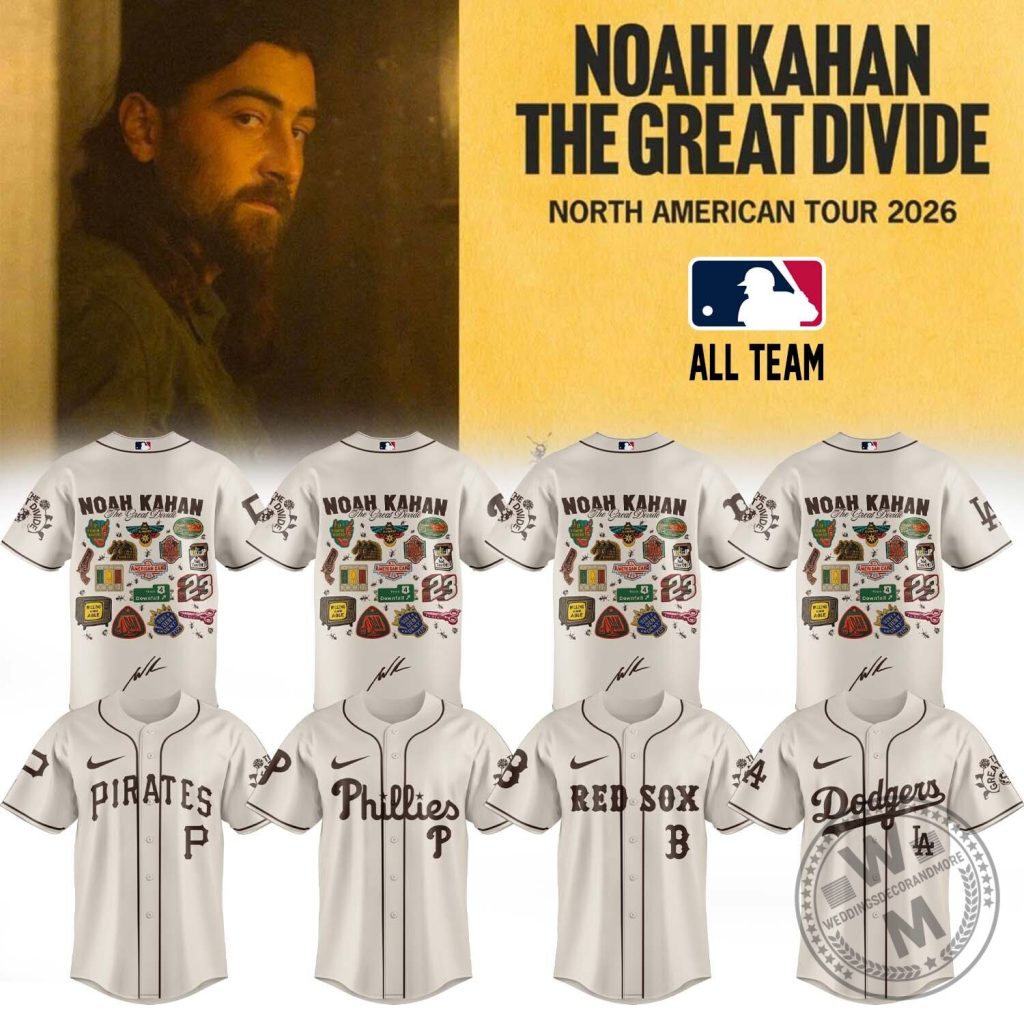 Baseball Jersey from Noah Kahan's The Great Divide Tour Baseball Jersey from Noah Kahan's The Great Divide Tour