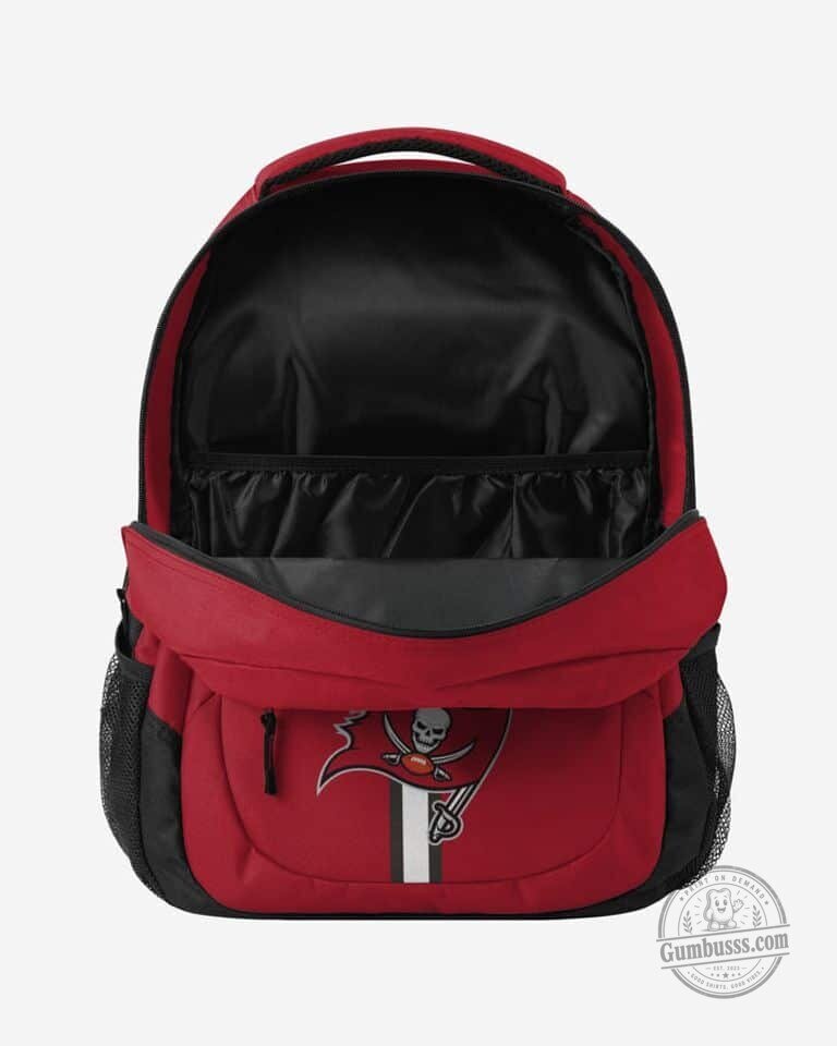 Tampa Bay Buccaneers National Football League Team Logo Red Backpack 7 Tampa Bay Buccaneers National Football League Team Logo Red Backpack