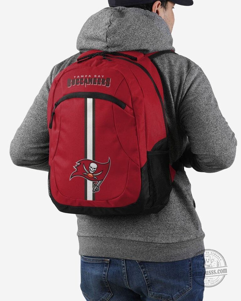 Tampa Bay Buccaneers National Football League Team Logo Red Backpack 8 Tampa Bay Buccaneers National Football League Team Logo Red Backpack
