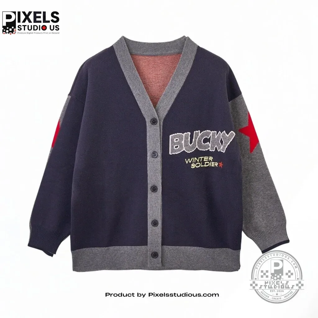MARVEL Bucky Winter Soldier Knit Cardigan