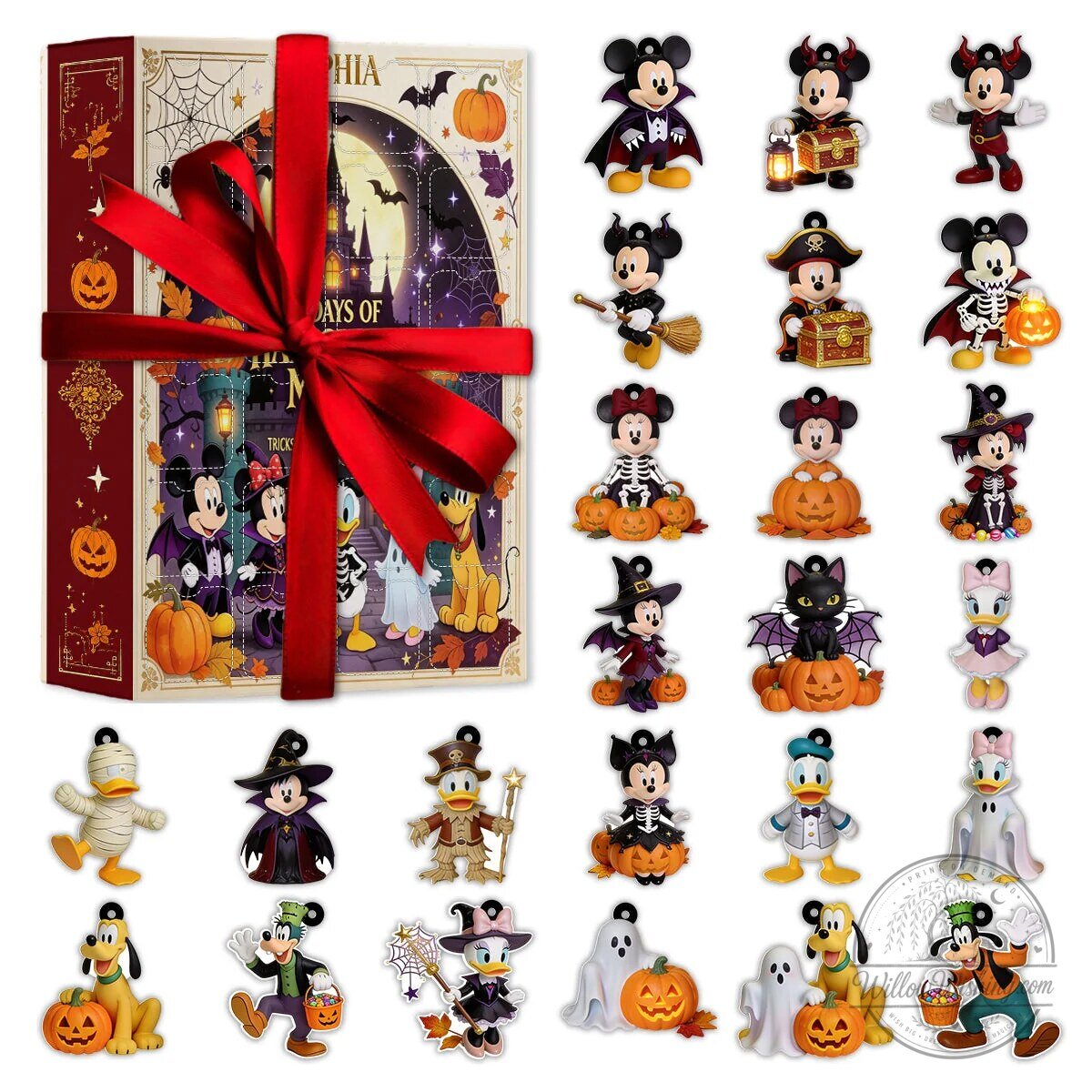 Disney Mickey Mouse and Friends Halloween Magic 24 Days Advent Calendar Box 2D 24 Disney Mickey Mouse and Friends Halloween Magic 24 Days Advent Calendar Box