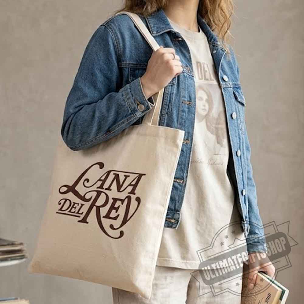 Lana Del Rey Vintage Canvas Tote Bag (3) Lana Del Rey Vintage Canvas Tote Bag – image 3 of 3