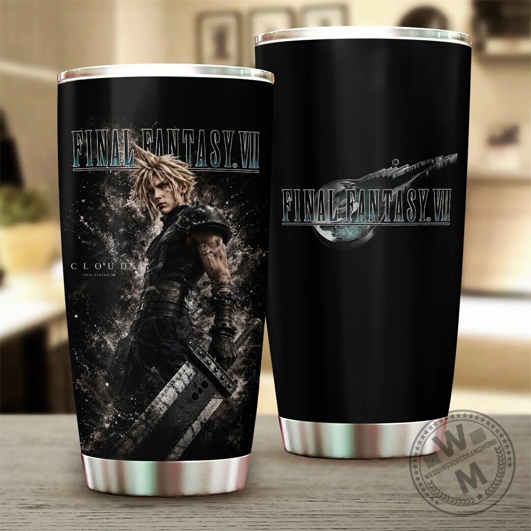 Final Fantasy VII Cloud Strife Stainless Steel Insulated Tumbler Cup