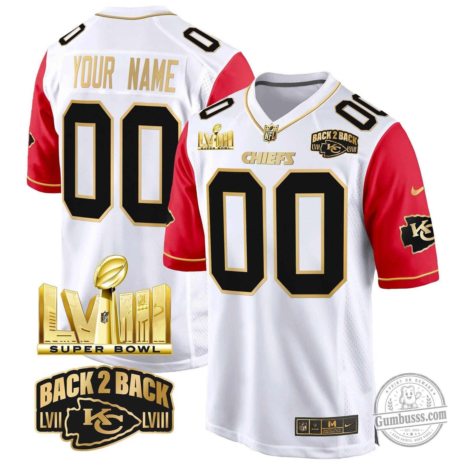 Kansas City Chiefs Super Bowl LVIII Back 2 Back Black Football Jersey 11 Kansas City Chiefs Super Bowl LVIII Back 2 Back Black Football Jersey
