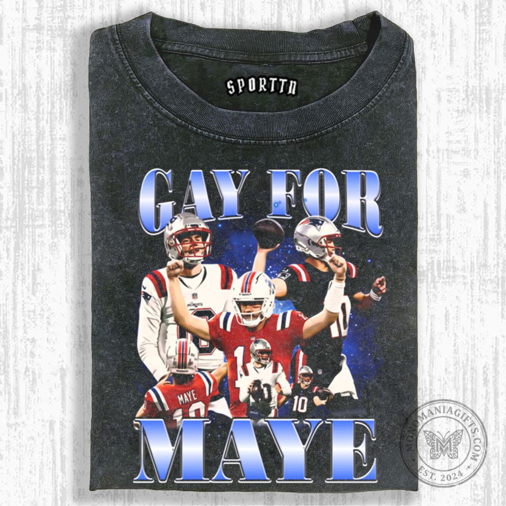 New England Patriots T-Shirt Featuring Drake Maye, Football Star 53 New England Patriots T-Shirt Featuring Drake Maye, Football Star