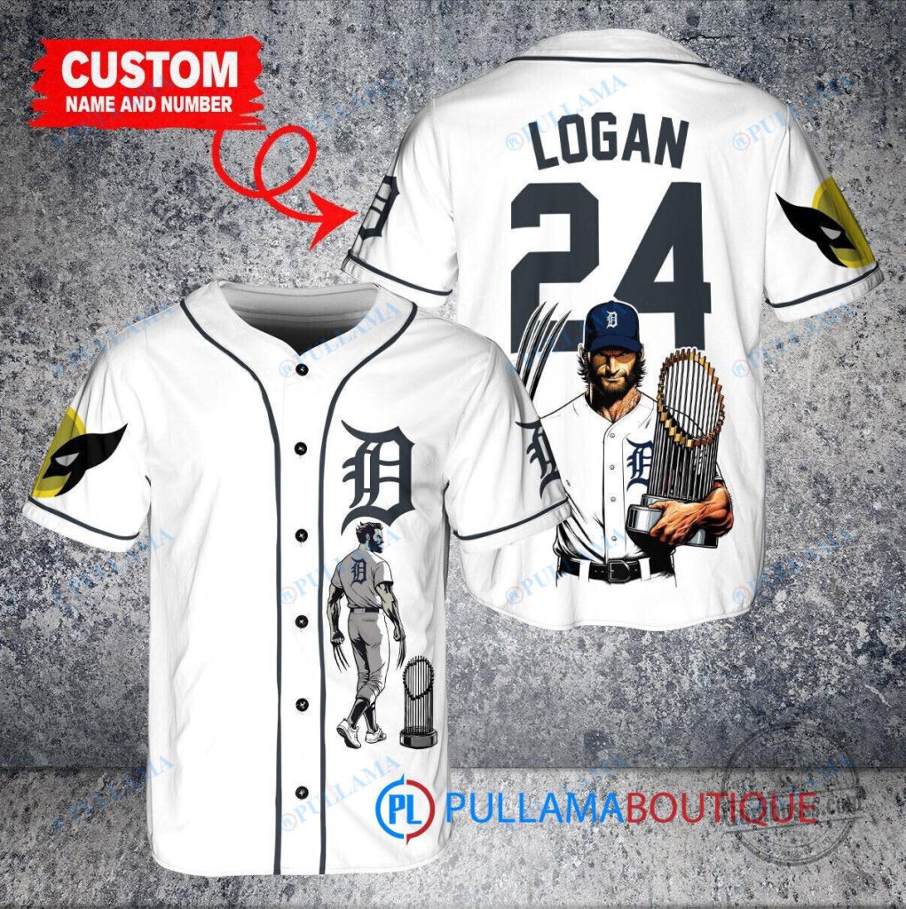 Washington Capitals | Premium NHL Fan Nurse 3D Shirt 48 Wolverine Logan Detroit Tigers Baseball Jersey with World Series Trophy