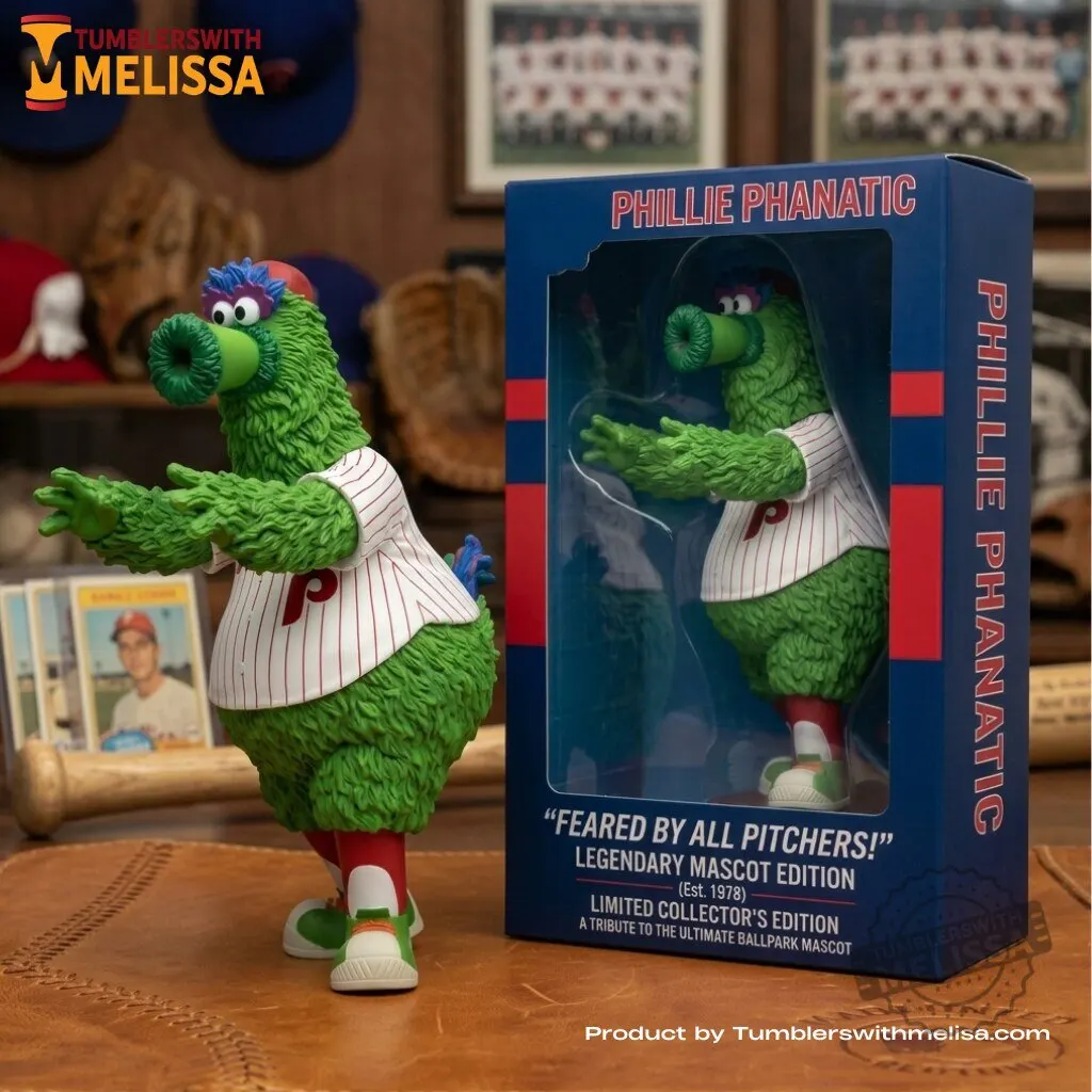"Must-Have Collectibles: Phillies Mascot & Assassin's Creed Ezio Figures" 1 Phillie Phanatic Feared By All Pitchers Legendary Mascot Edition