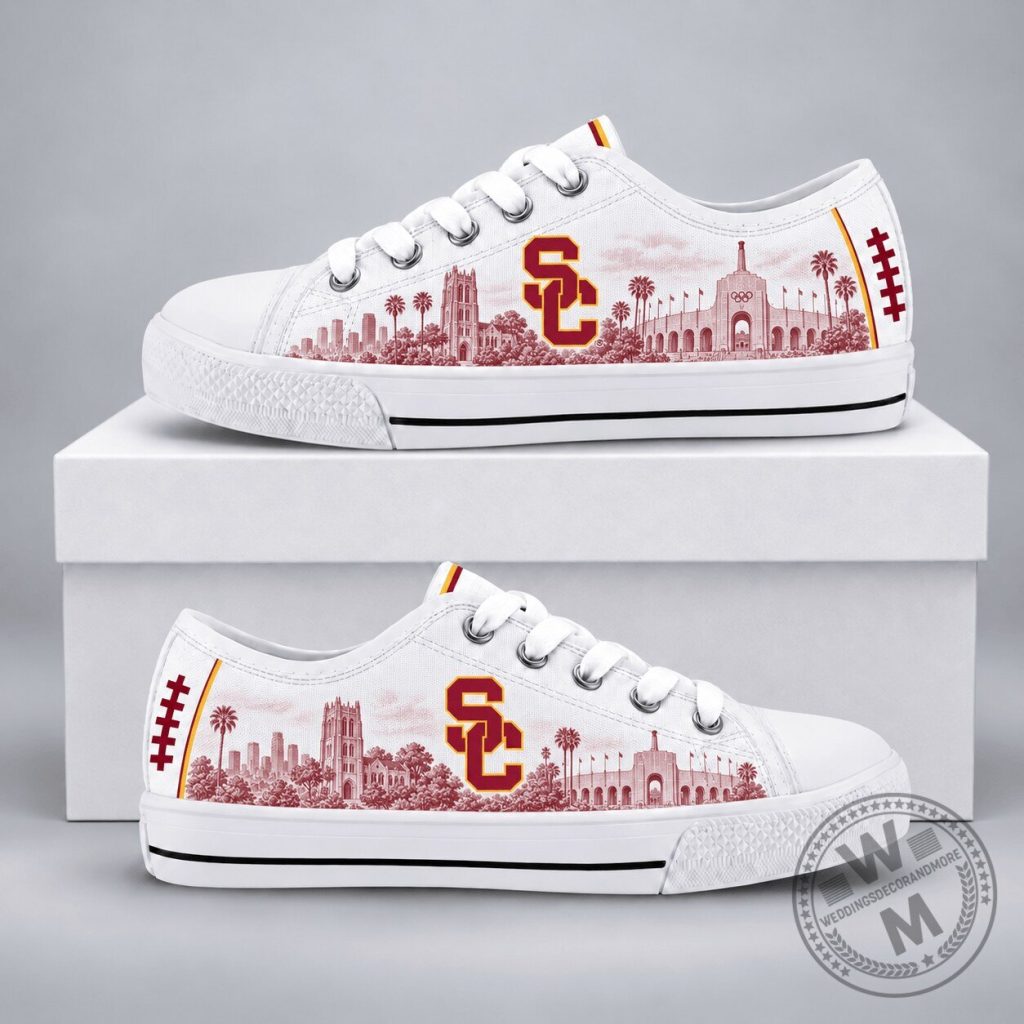 University of Southern California Trojans Football Team Pride Low Top Shoes 22 University of Southern California Trojans Football Team Pride Low Top Shoes