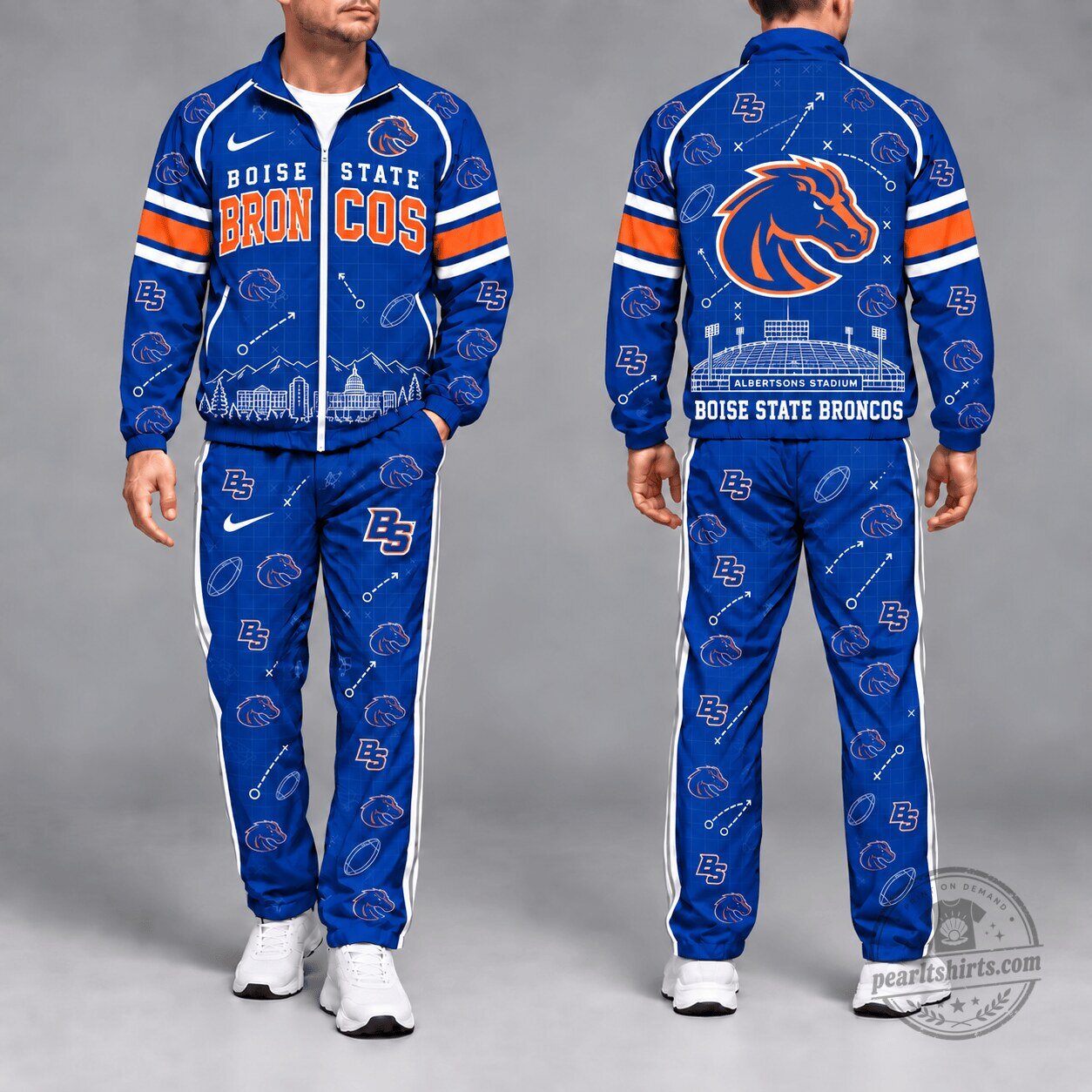 Boise State Broncos Football Team Game Day Tracksuit Set for Men