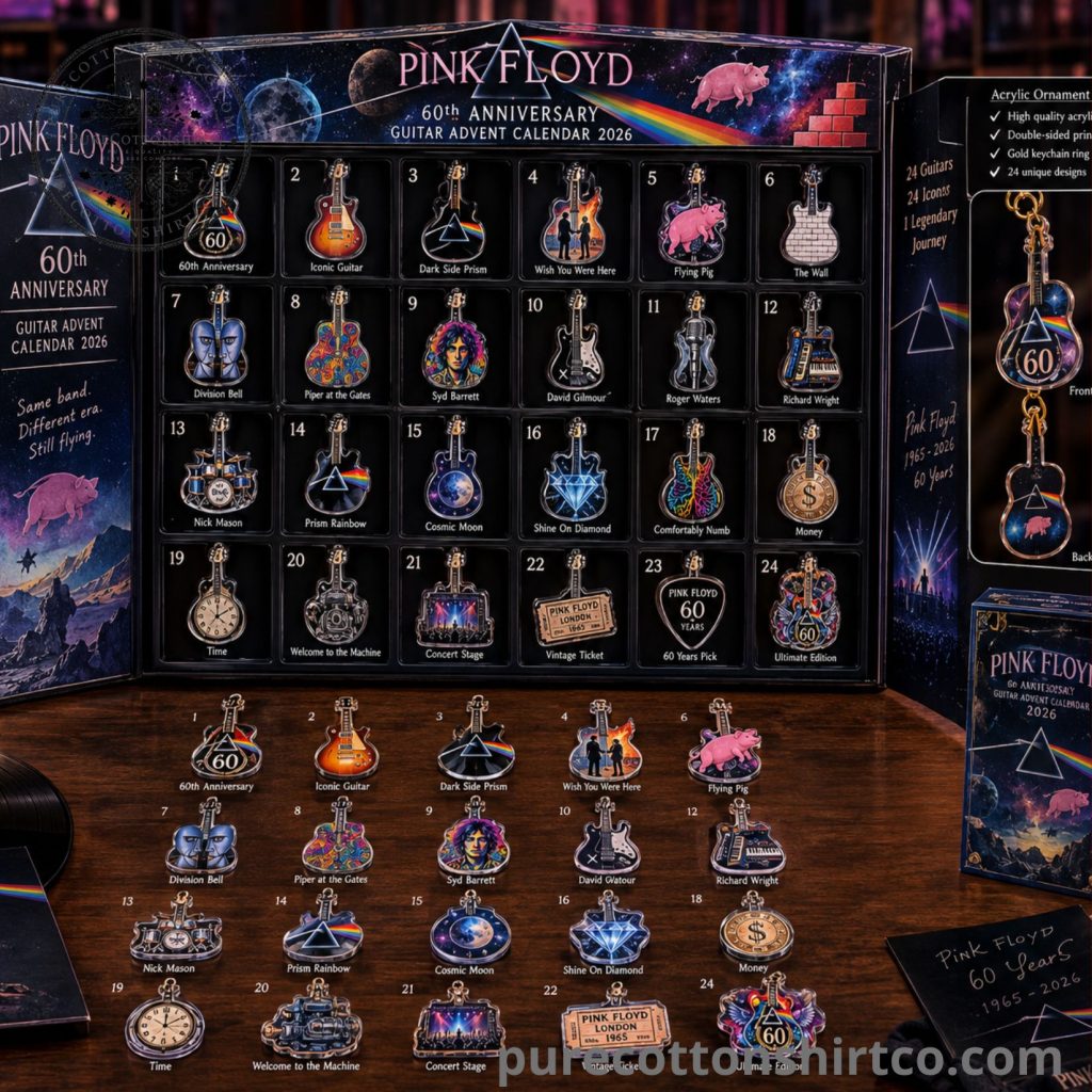 Pink Floyd 60th Anniversary Guitar Advent Calendar 2026 - 24 Days Flat Acrylic Ornaments Box (2) Pink Floyd 60th Anniversary Guitar Advent Calendar 2026 – 24 Days Flat Acrylic Ornaments Box