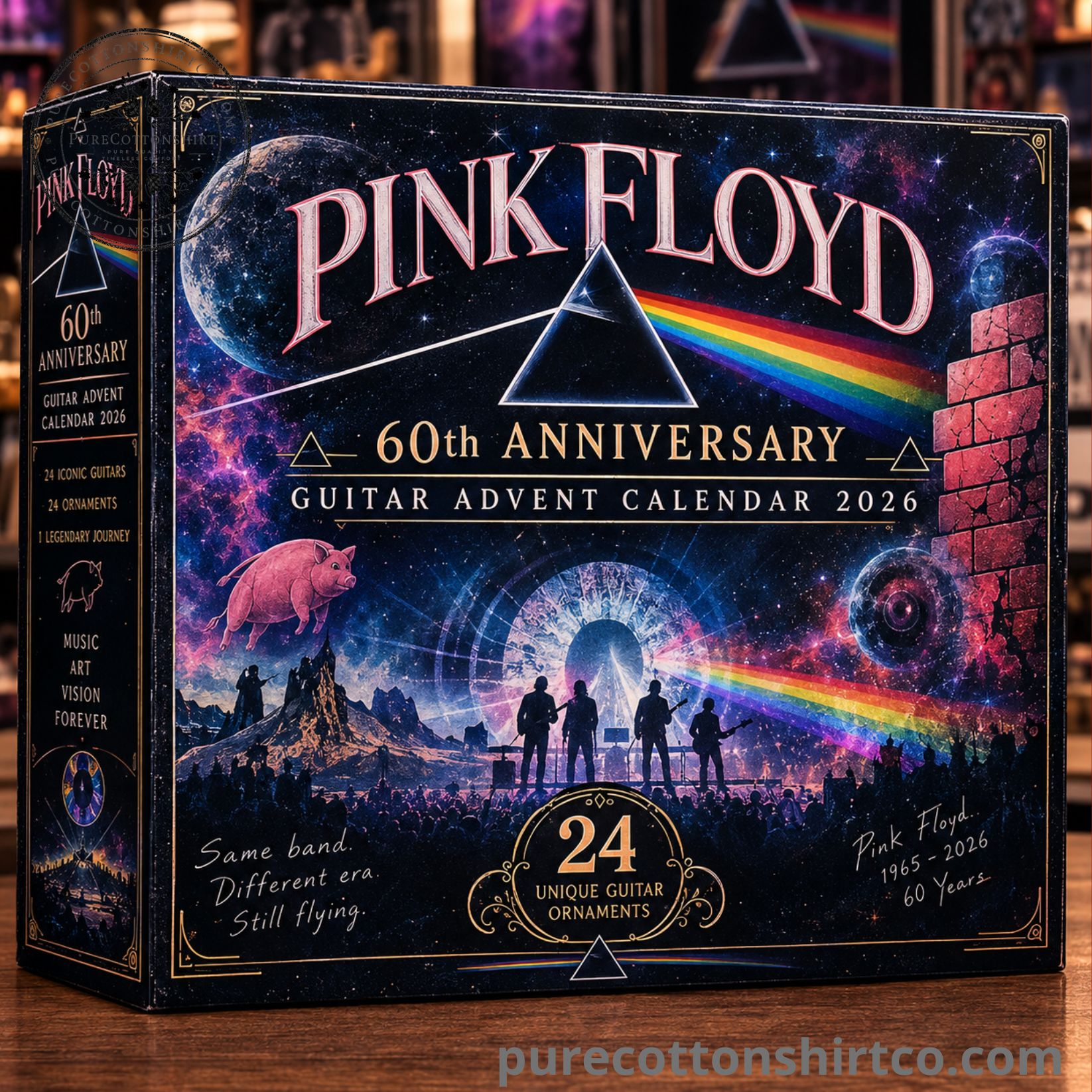 Pink Floyd 60th Anniversary Guitar Advent Calendar 2026 - 24 Days Flat Acrylic Ornaments Box (3) Pink Floyd 60th Anniversary Guitar Advent Calendar 2026 – 24 Days Flat Acrylic Ornaments Box — image 3