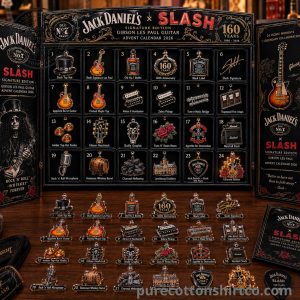 Jack Daniel's x Slash Signature Edition Advent Calendar 2026 - 24 Days Flat Acrylic Ornaments Box 3 Jack Daniels x Slash Signature Edition Advent Calendar 2026 24 Days Flat Acrylic Ornaments Box 2